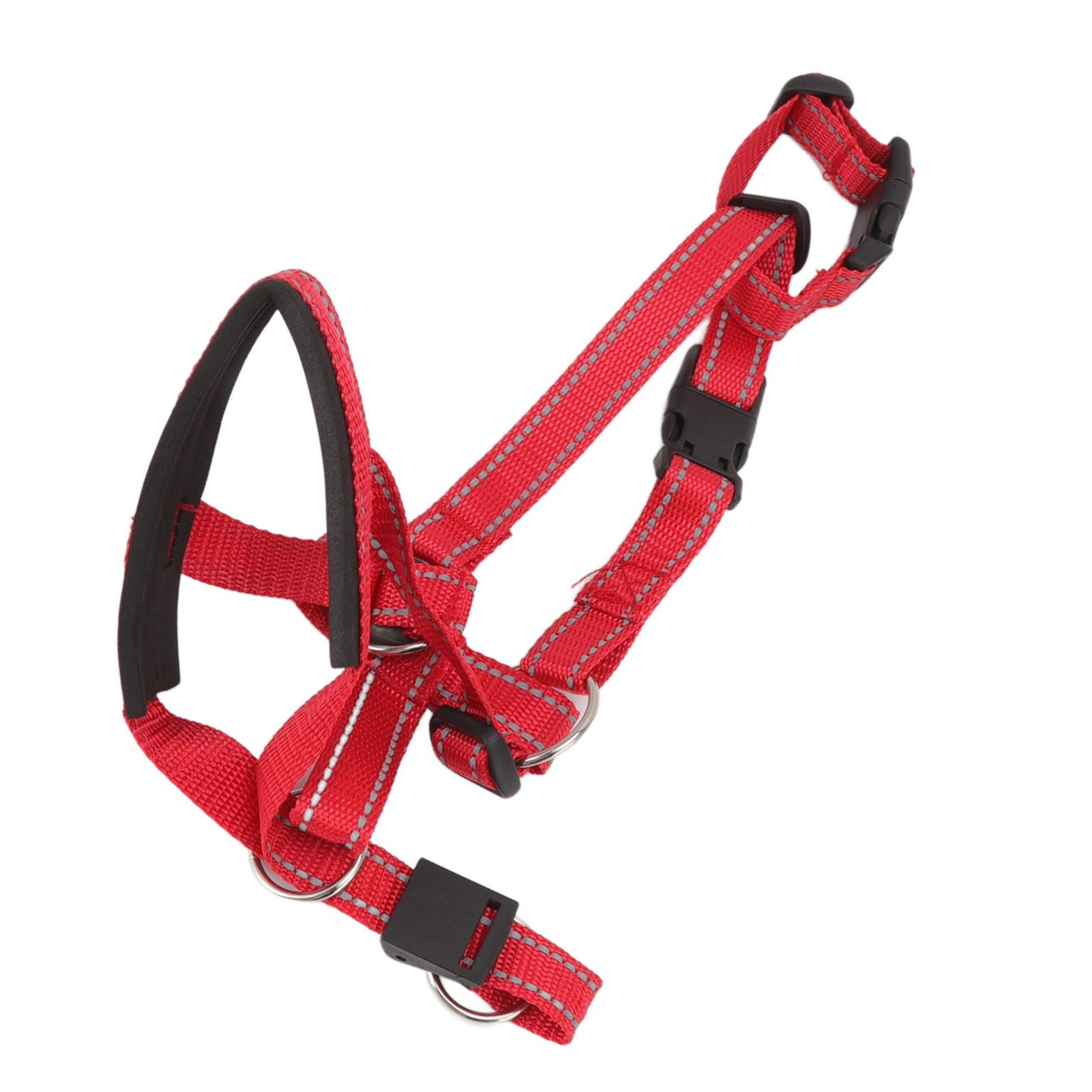 Dog Head Collar Breathable Dog Head Harness Dog Mouth Cover with Adjustable Strap for Outdoor Red L - Image 3