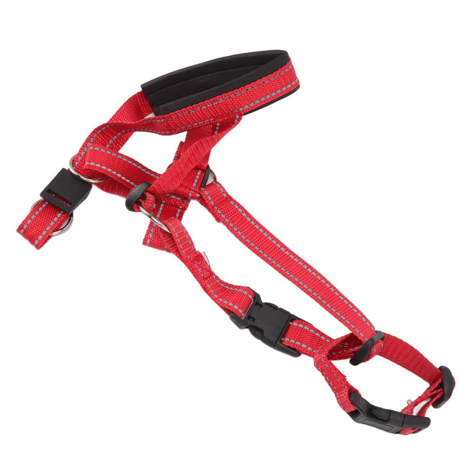 Dog Head Collar Breathable Dog Head Harness Dog Mouth Cover with Adjustable Strap for Outdoor Red L - Image 5