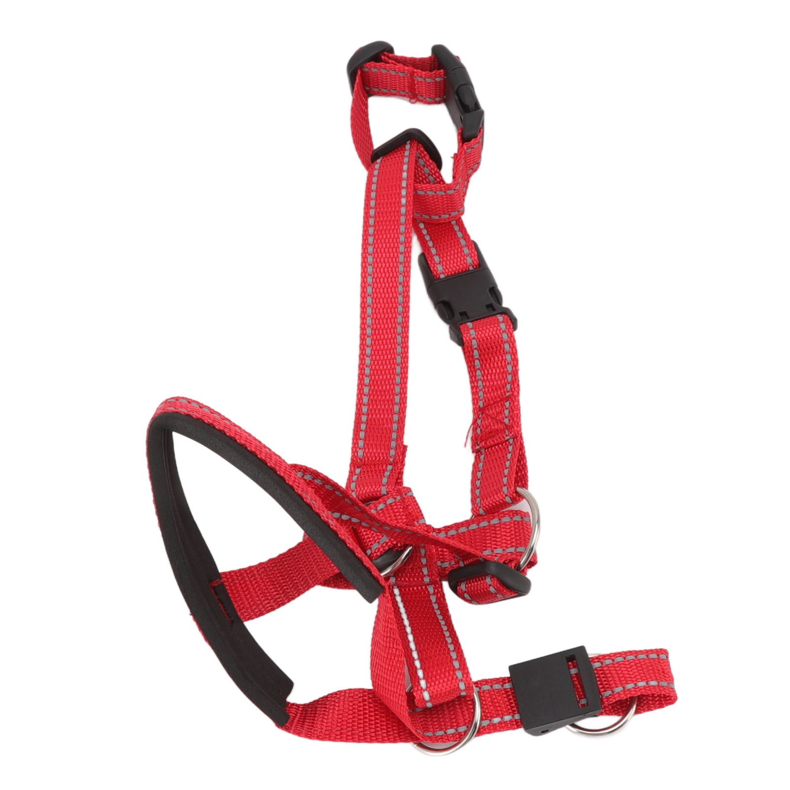Dog Head Collar Breathable Dog Head Harness Dog Mouth Cover with Adjustable Strap for Outdoor Red XL - Image 4