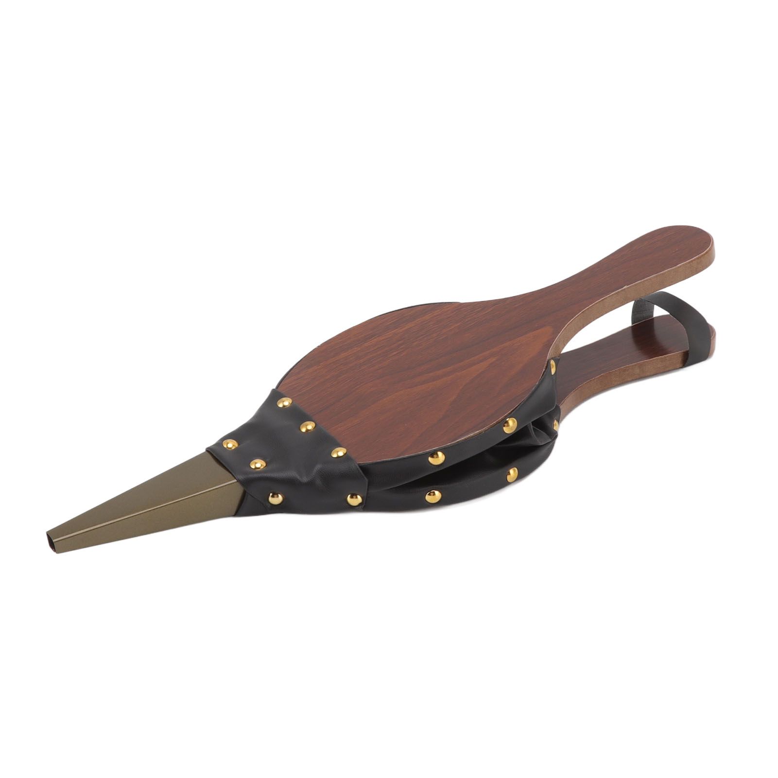 Wood Bellows 15.0 X 5in Fireplace Bellows Manual Air Blower Fireplace Tools with Hanging Strap for Outdoor Camping BBQ - Image 1
