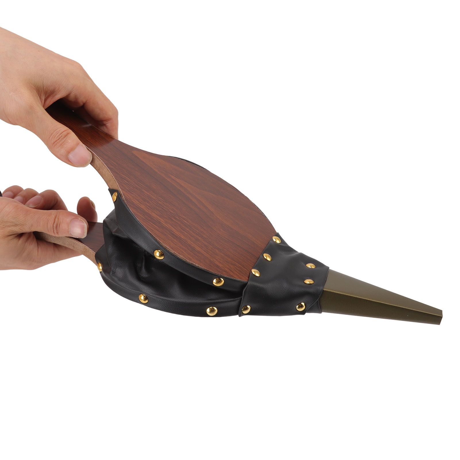 Wood Bellows 15.0 X 5in Fireplace Bellows Manual Air Blower Fireplace Tools with Hanging Strap for Outdoor Camping BBQ - Image 5