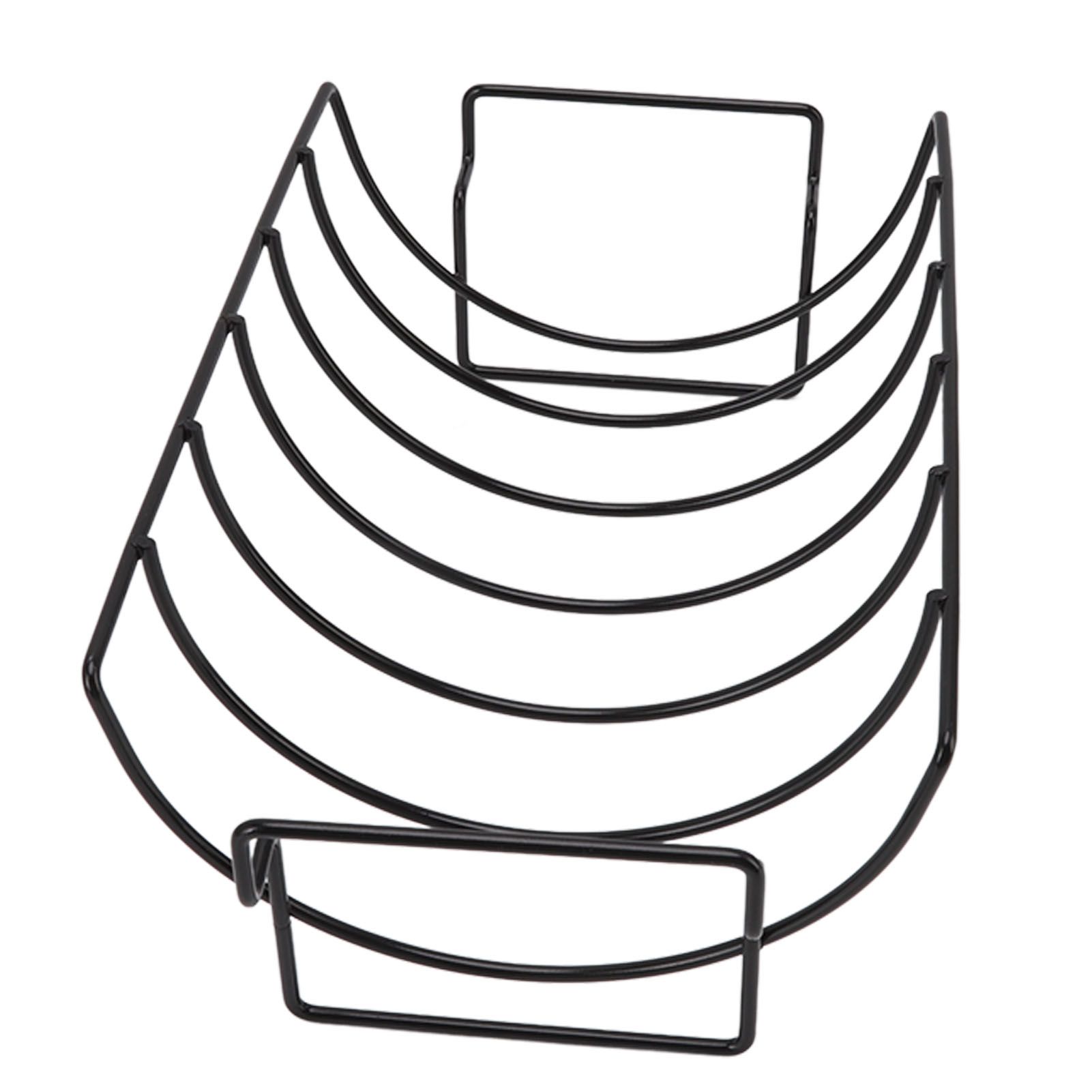 Rib Rack Non Stick Coated Chicken Steak Roasting Stand Barbecue Tool Beef Ribs Grill - Image 2