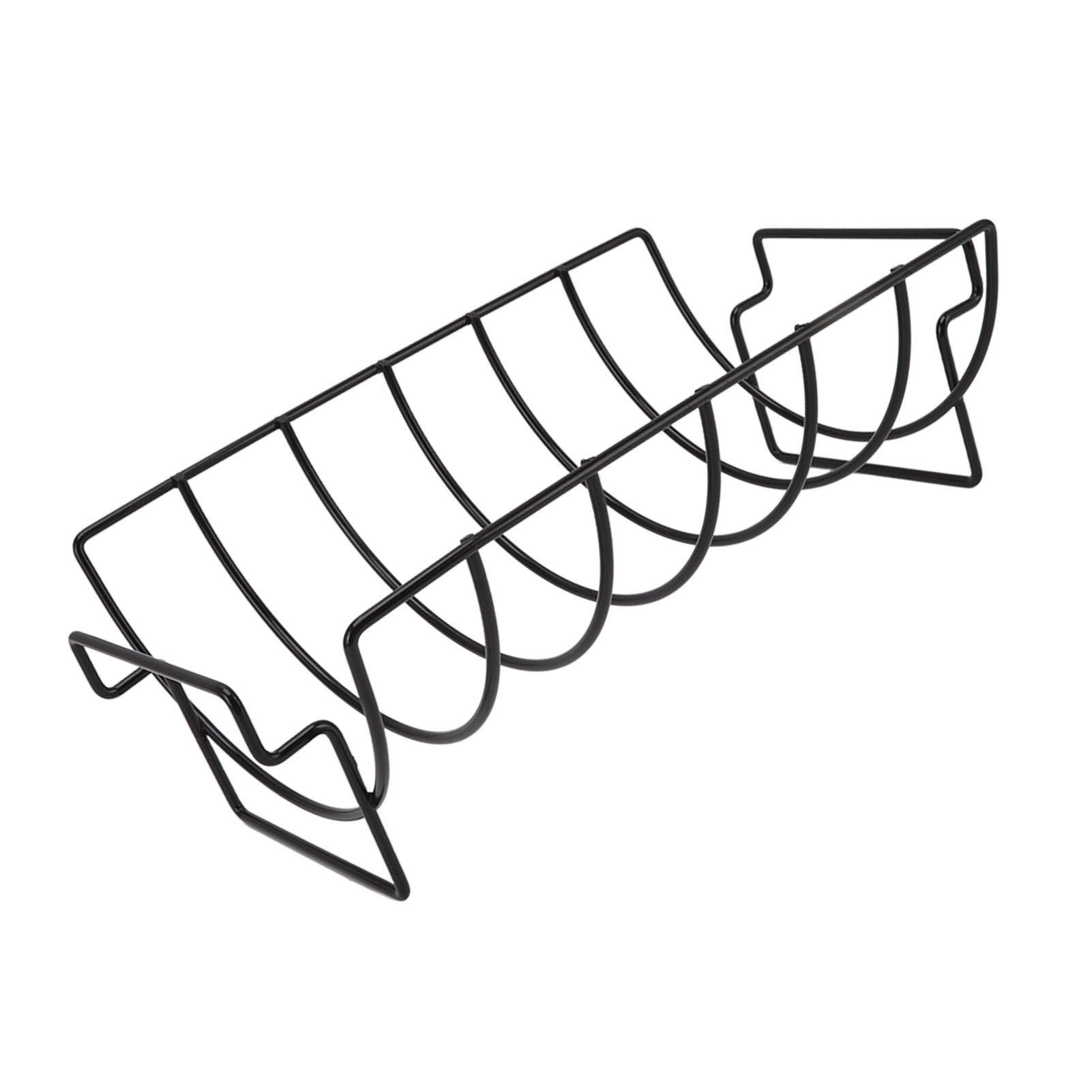 Rib Rack Non Stick Coated Chicken Steak Roasting Stand Barbecue Tool Beef Ribs Grill - Image 3