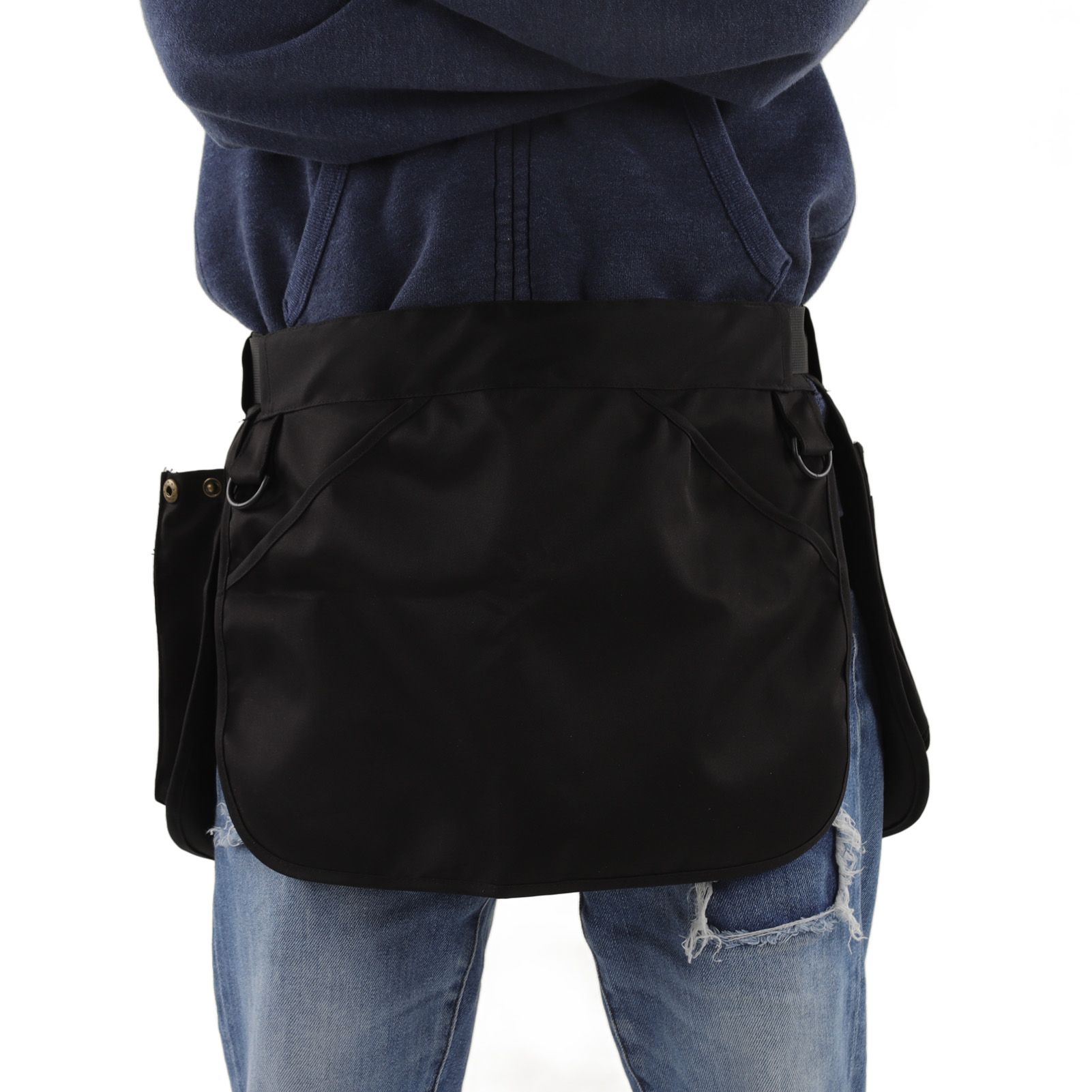 Waist Belt Bag Adjustable Large Capacity Multi Pocket Multifunctional Apron Bag for Men Women - Image 8