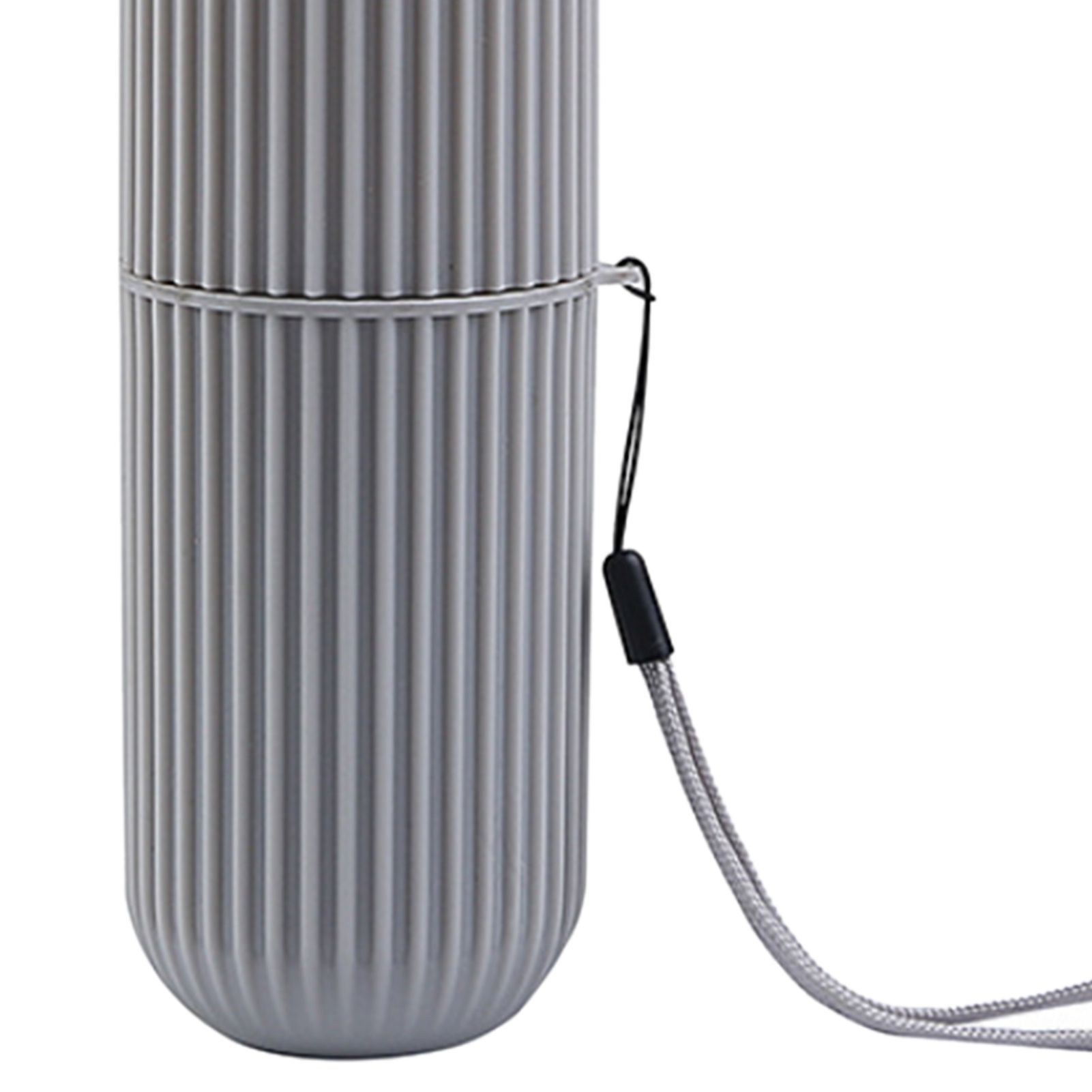 Toothbrush Cup Case Multifunctional Portable Plastic Toothbrush Toothpaste Case Box for Travel Camping Gray - Image 7