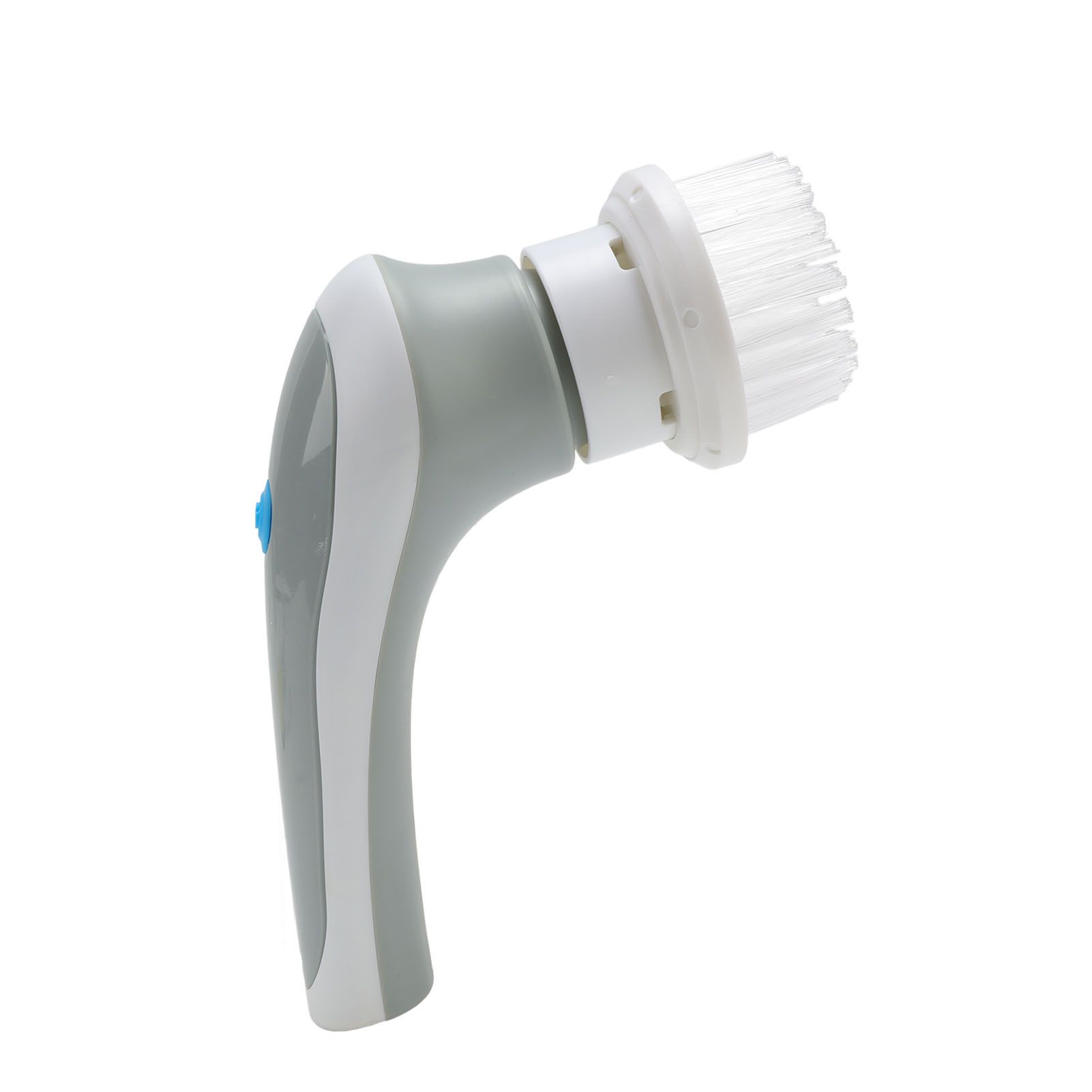 Electric Spin Scrubber 360° Rotating USB Rechargeable Portable Handheld Electric Cleaning Brush with 3 Brush Heads Grey - Image 2
