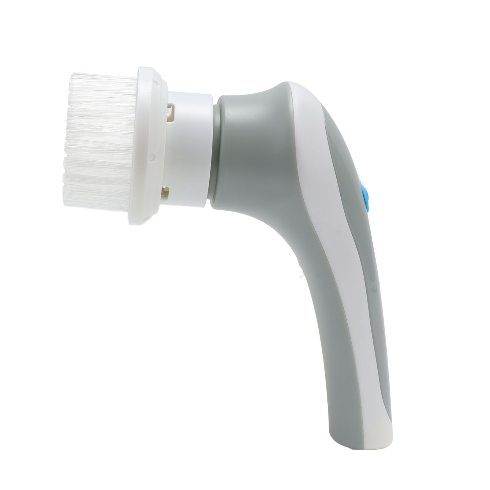 Electric Spin Scrubber 360° Rotating USB Rechargeable Portable Handheld Electric Cleaning Brush with 3 Brush Heads Grey - Image 3