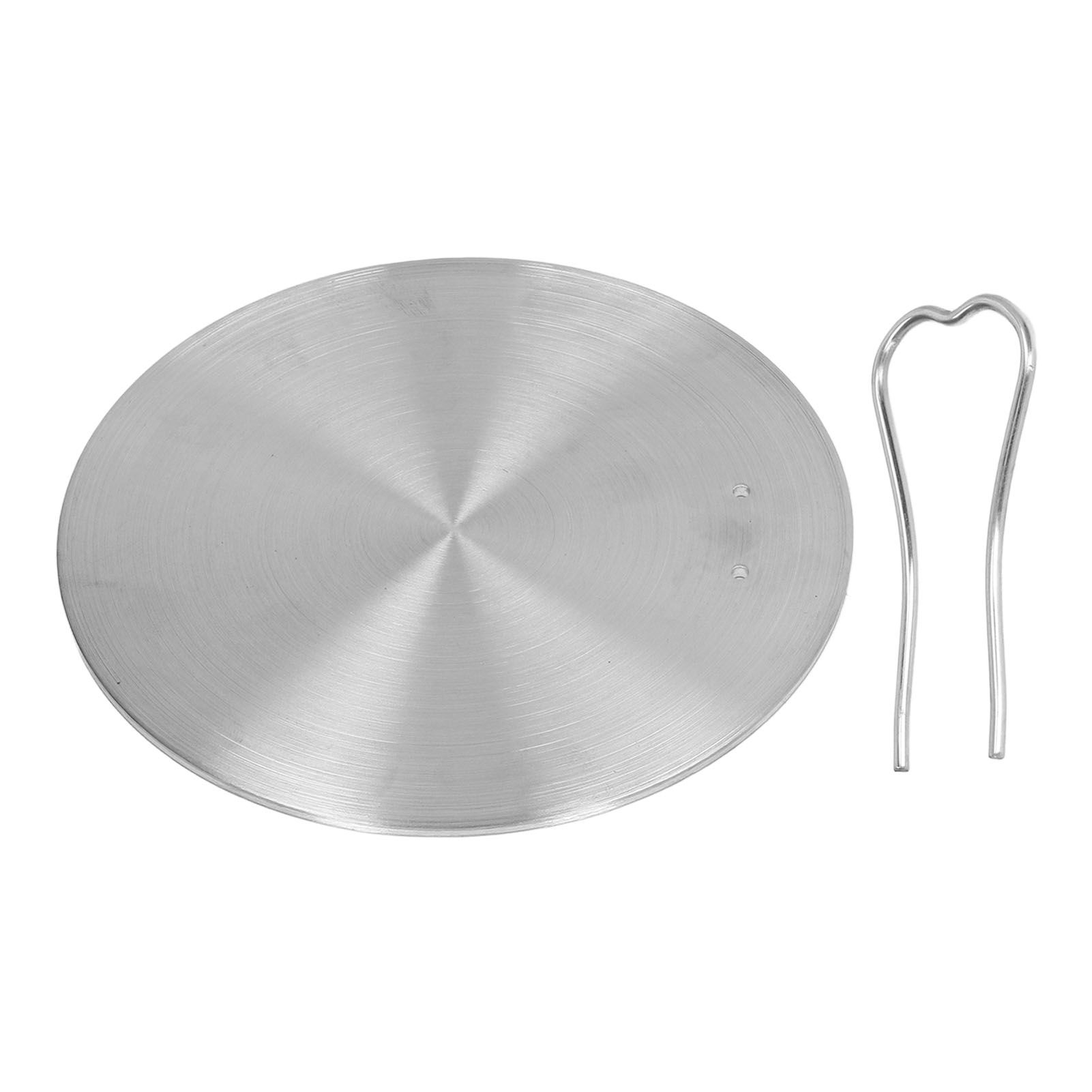 Heat Diffuser Plate Stainless Steel Induction Plate Electric Induction Cooker Diffuser Adapter for Home Kitchen 16# 15.5cm/ 6.1in - Image 1
