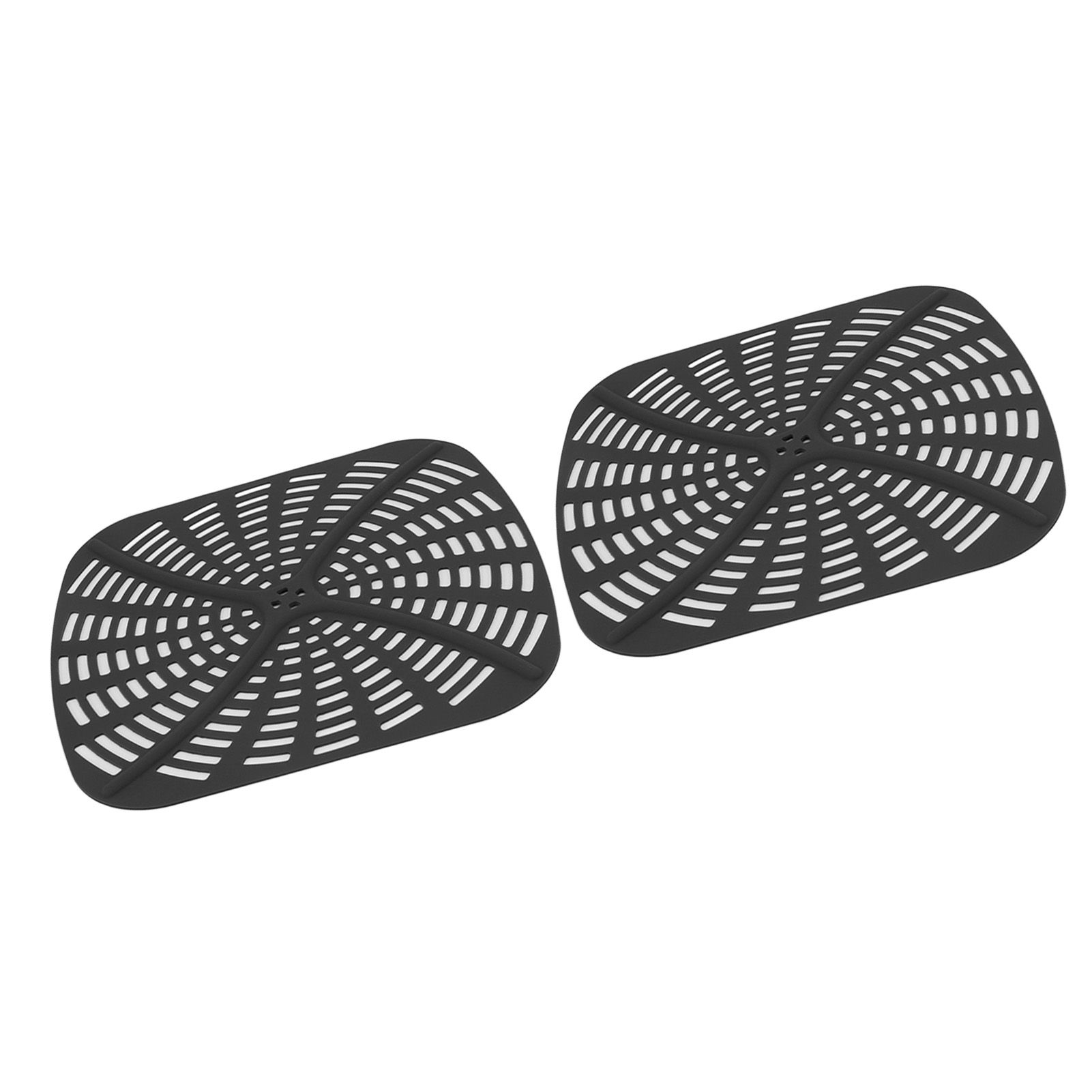 2pcs Fryer Reusable Silicone Fryer Liner Scratch Resistant Silicone Liner Mat for Ninja Foodi AG301 Fryer Black - Image 4