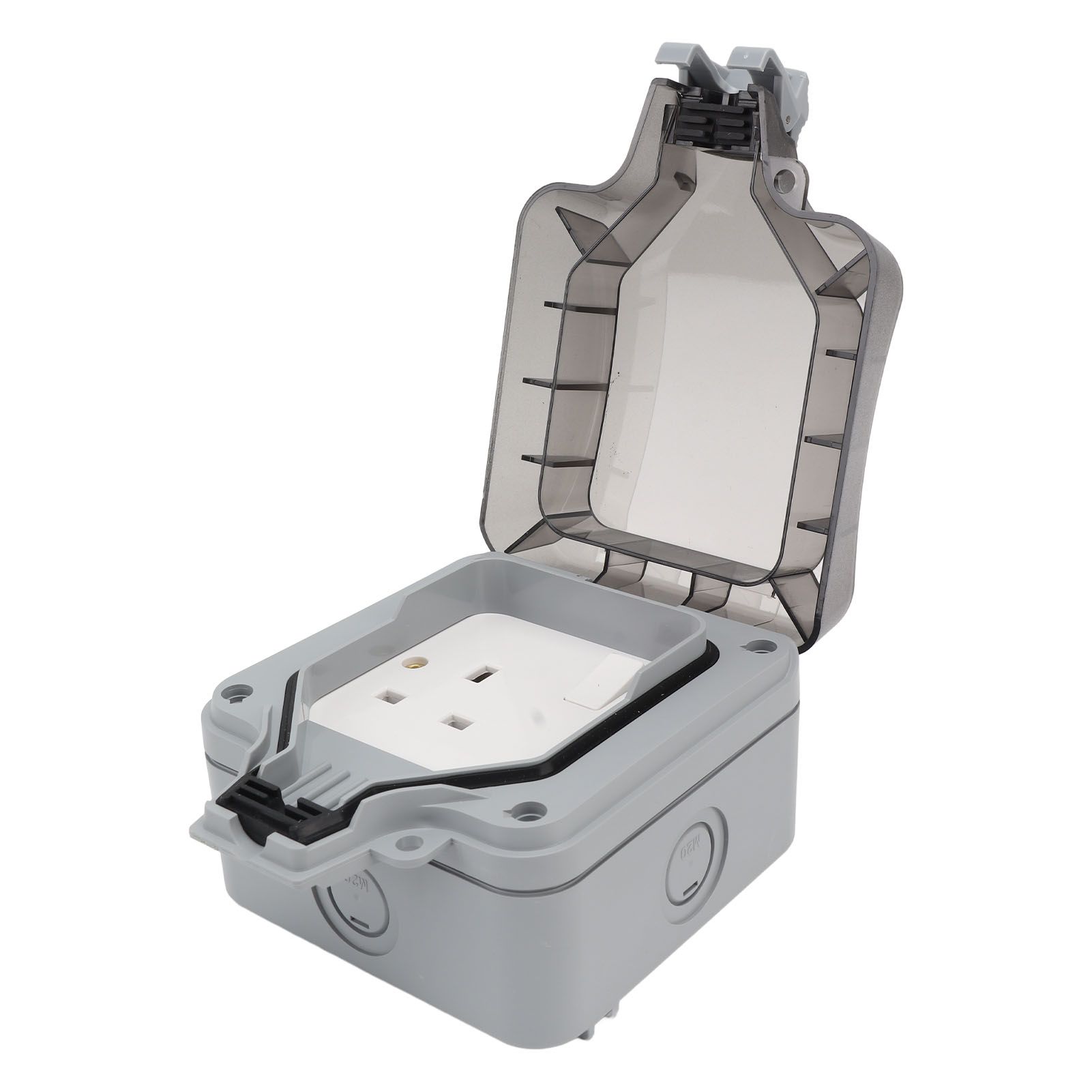 IP66 Outdoor Waterproof Switch Socket Box Surface Mounted Splashproof Dustproof Charging UK Socket 250V - Image 2