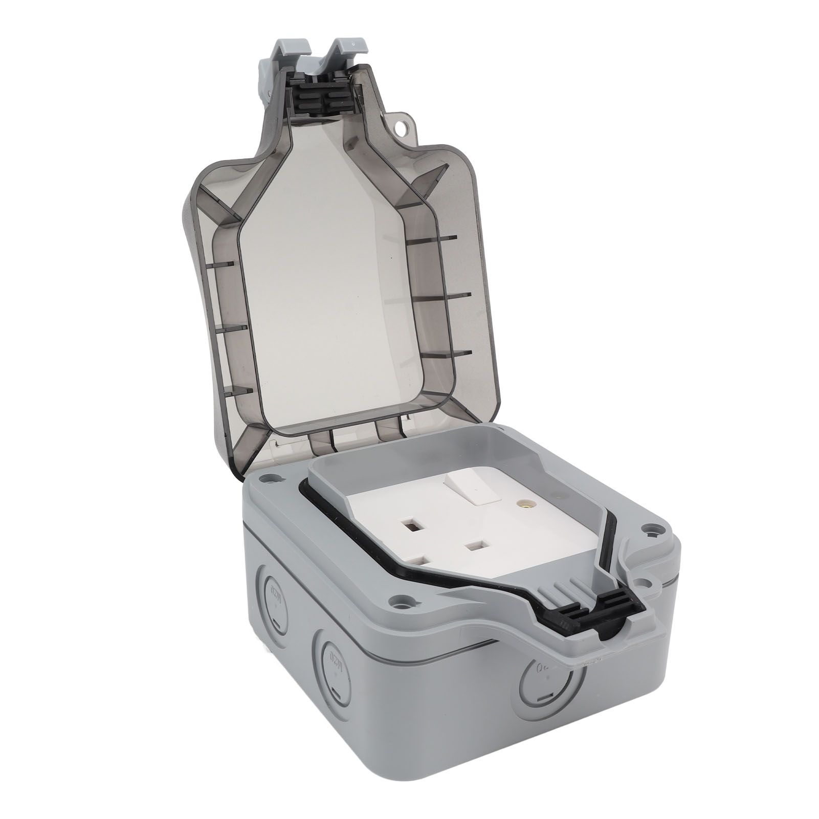 IP66 Outdoor Waterproof Switch Socket Box Surface Mounted Splashproof Dustproof Charging UK Socket 250V - Image 3