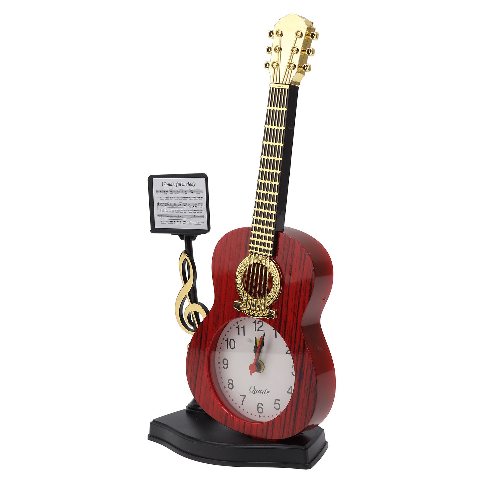 Violin Alarm Clock Unique Appearance Innovative Alarm Clock for Home Living Room Desktop Decoration Gifts 2166B(height 24.2CM) - Image 5