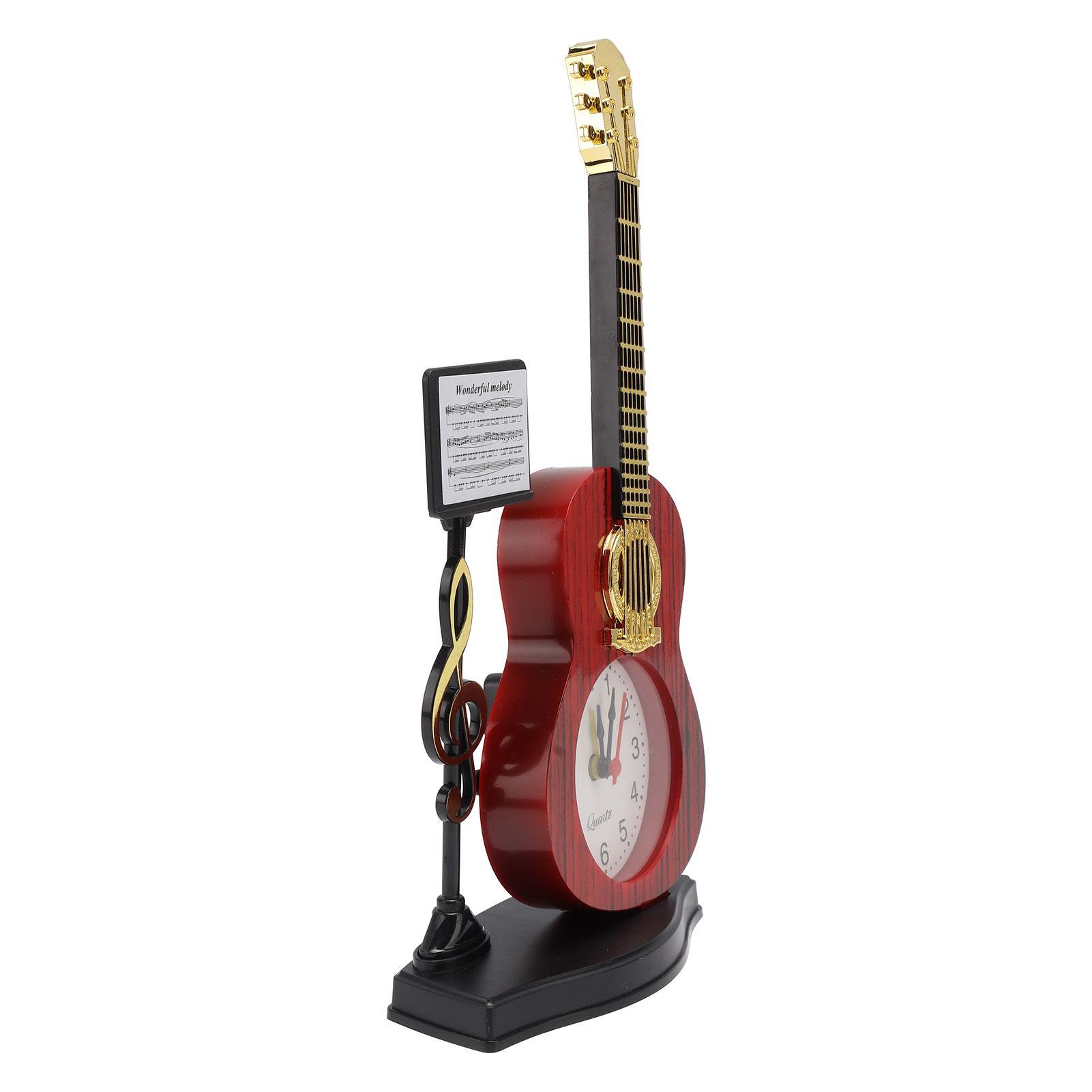 Violin Alarm Clock Unique Appearance Innovative Alarm Clock for Home Living Room Desktop Decoration Gifts 2166B(height 24.2CM) - Image 6