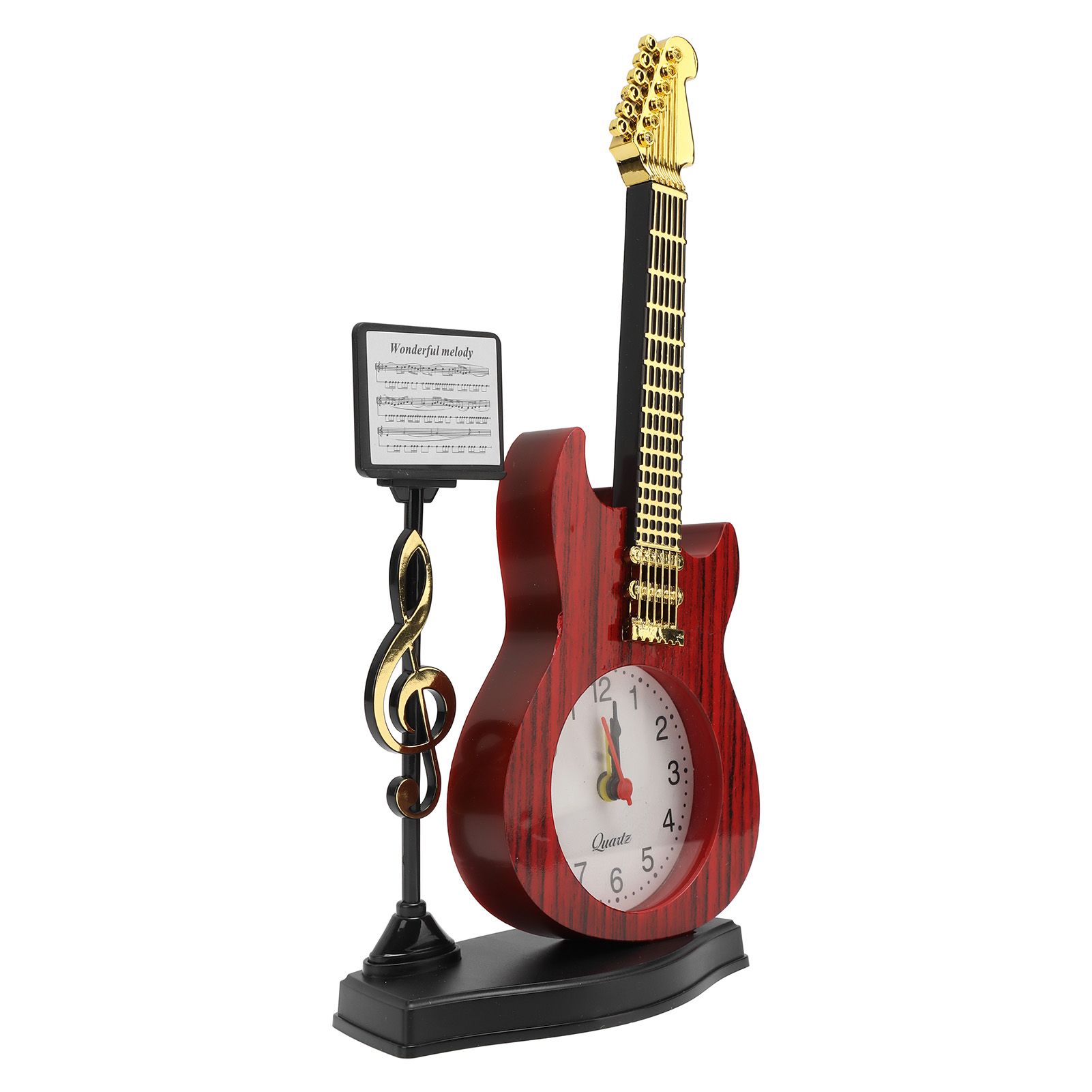 Violin Alarm Clock Unique Appearance Innovative Alarm Clock for Home Living Room Desktop Decoration Gifts 2167B(height 24CM) - Image 3
