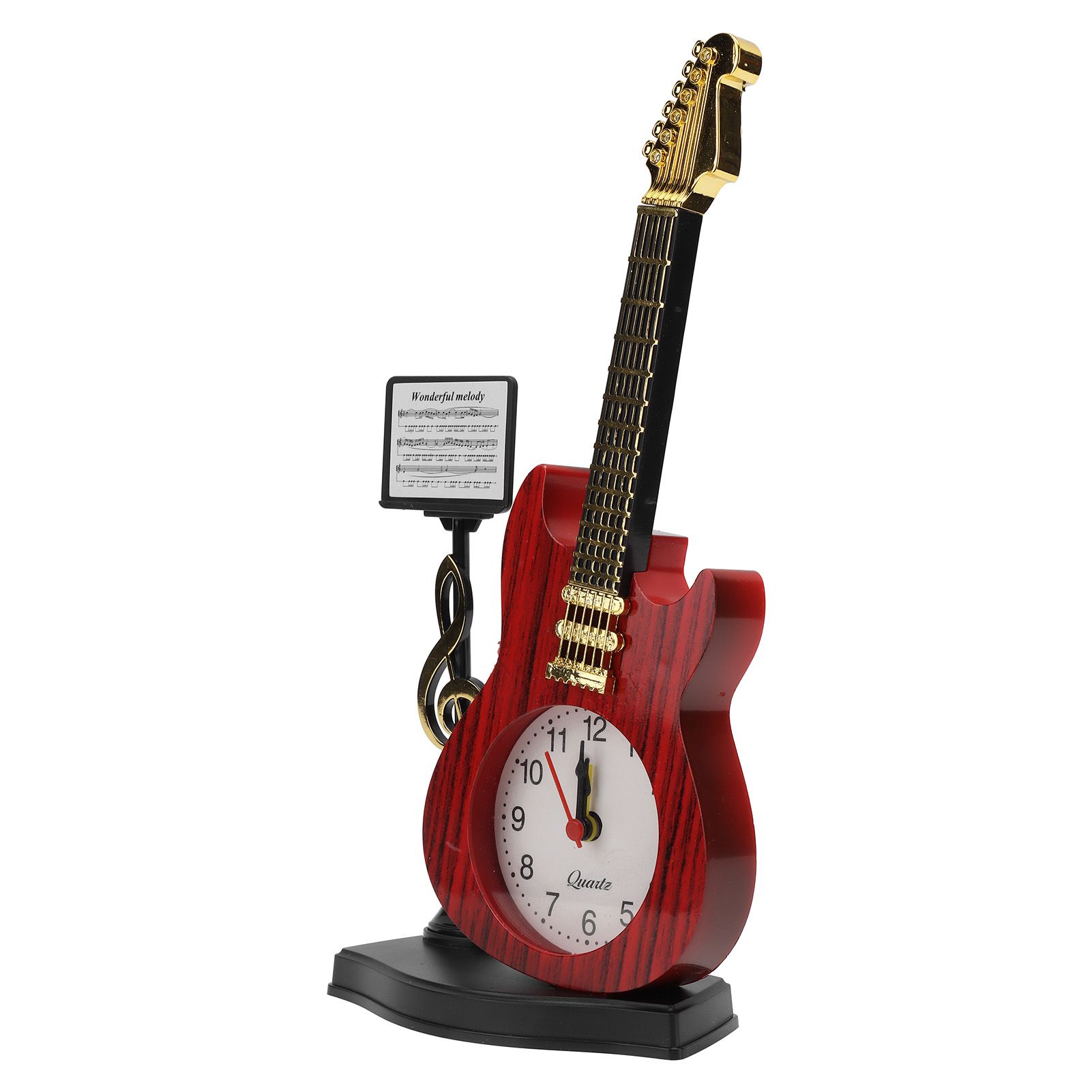 Violin Alarm Clock Unique Appearance Innovative Alarm Clock for Home Living Room Desktop Decoration Gifts 2167B(height 24CM) - Image 5