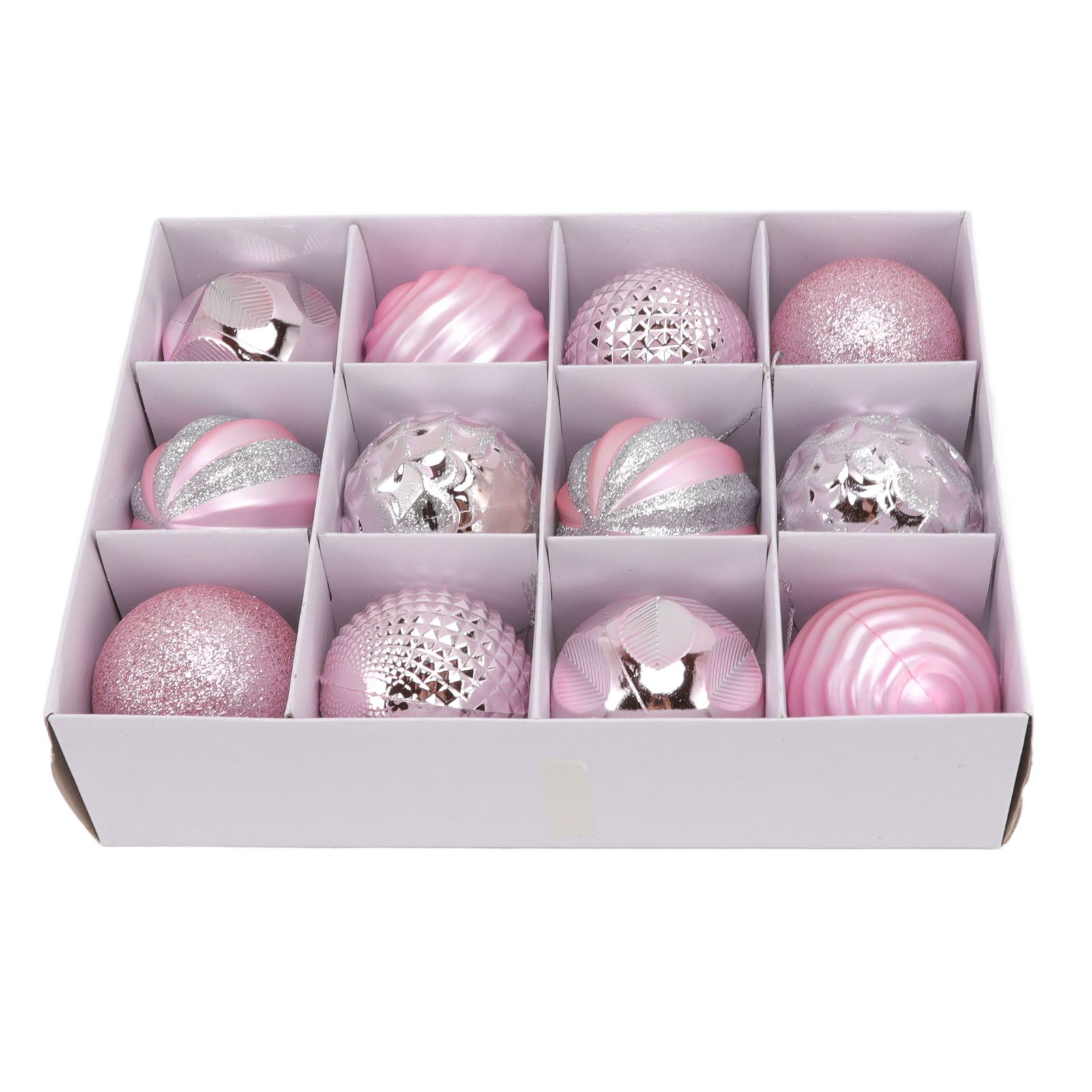 Christmas Tree Balls Ornaments Christmas Tree Decorations for Family Parties Garden Dinners Birthday Parties Pink - Image 1