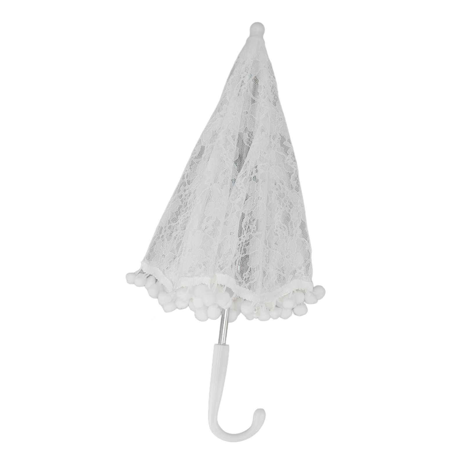 White Lace Umbrella Vintage Wedding Bridal Lace Parasol Children's Photo Costume Lace Umbrella for Photography Props 51322 G - Image 8