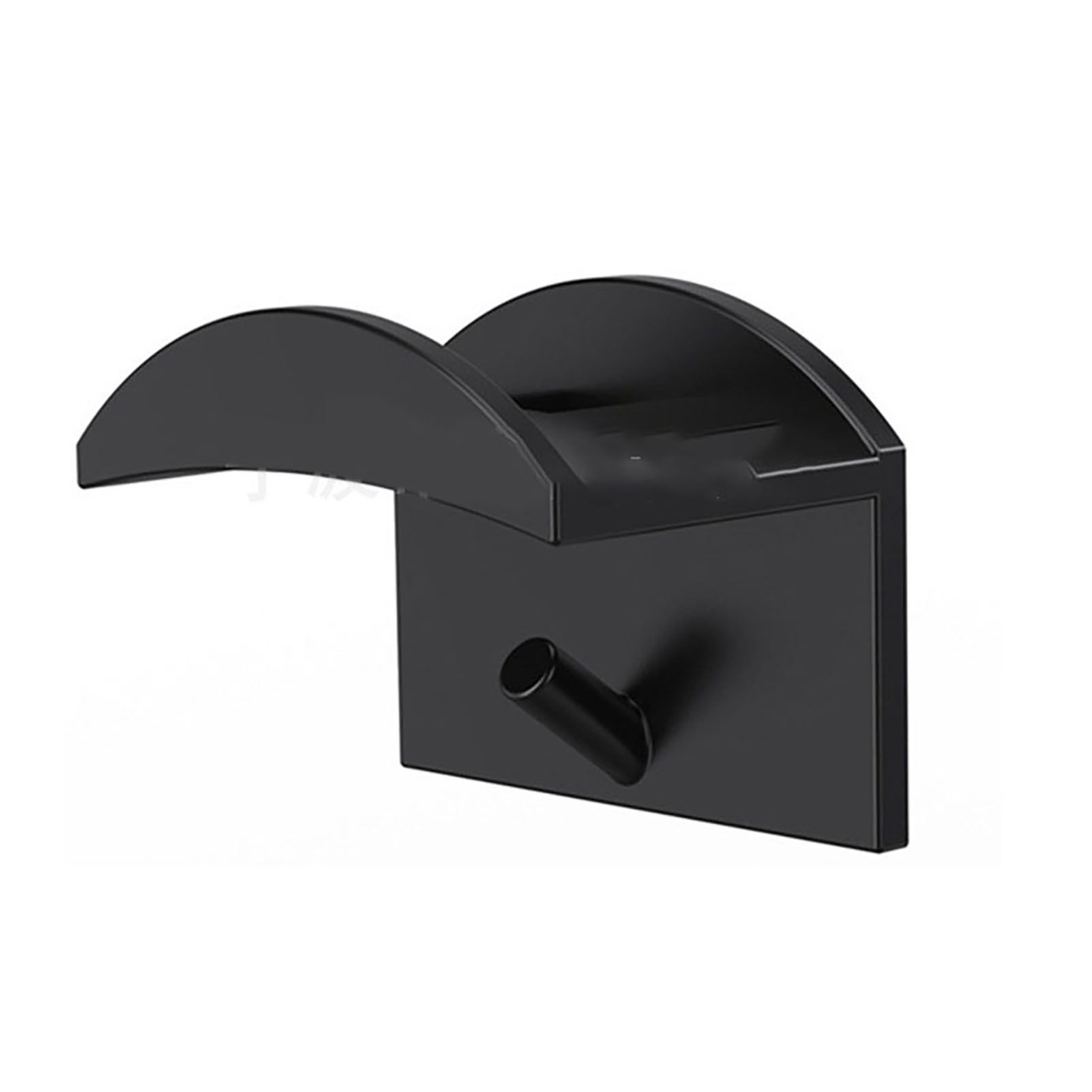 10PCS Adhesive Hat Hooks Modern Minimalist Strong Transparent Adhesive Hat Rack for Wall Black - Image 1