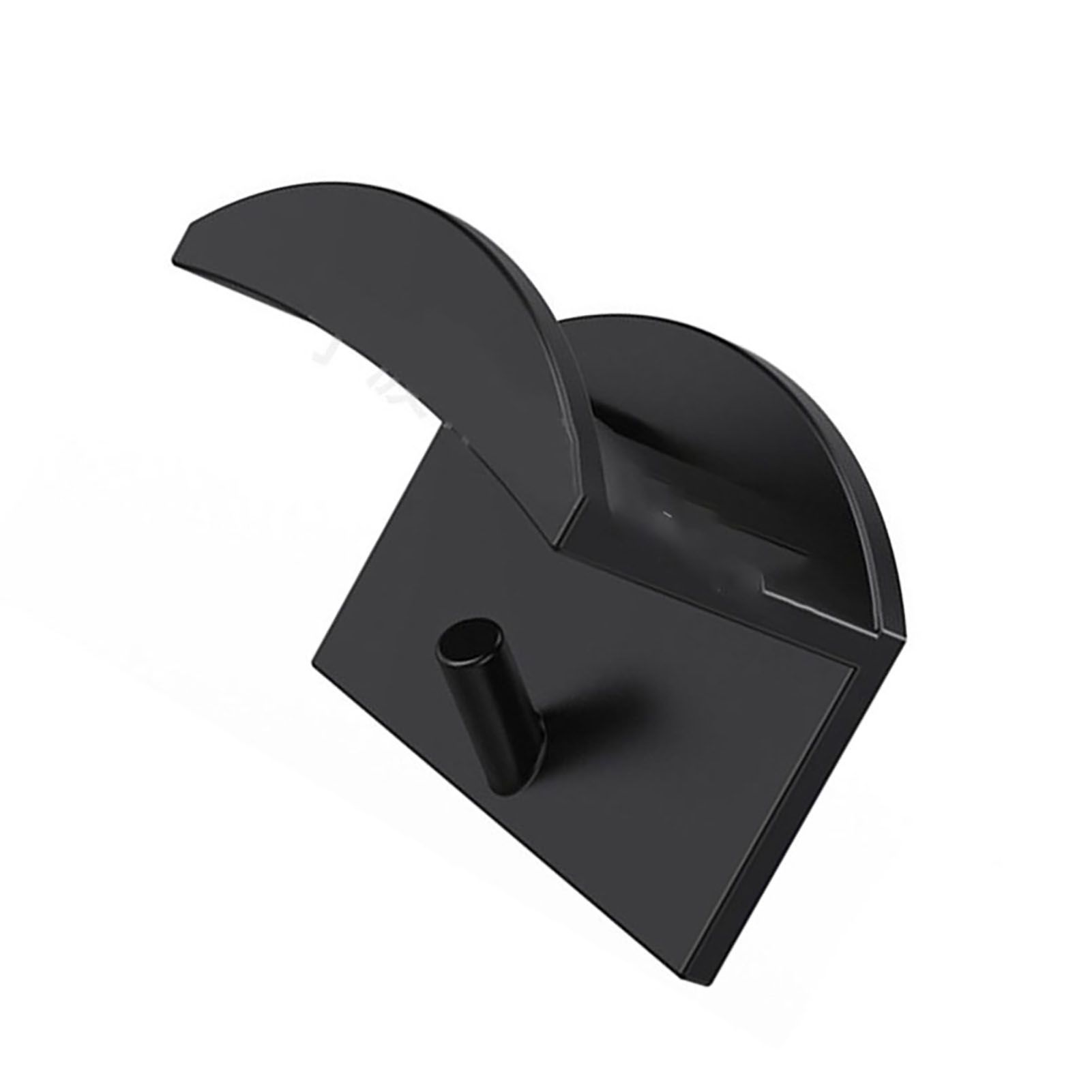 10PCS Adhesive Hat Hooks Modern Minimalist Strong Transparent Adhesive Hat Rack for Wall Black - Image 2