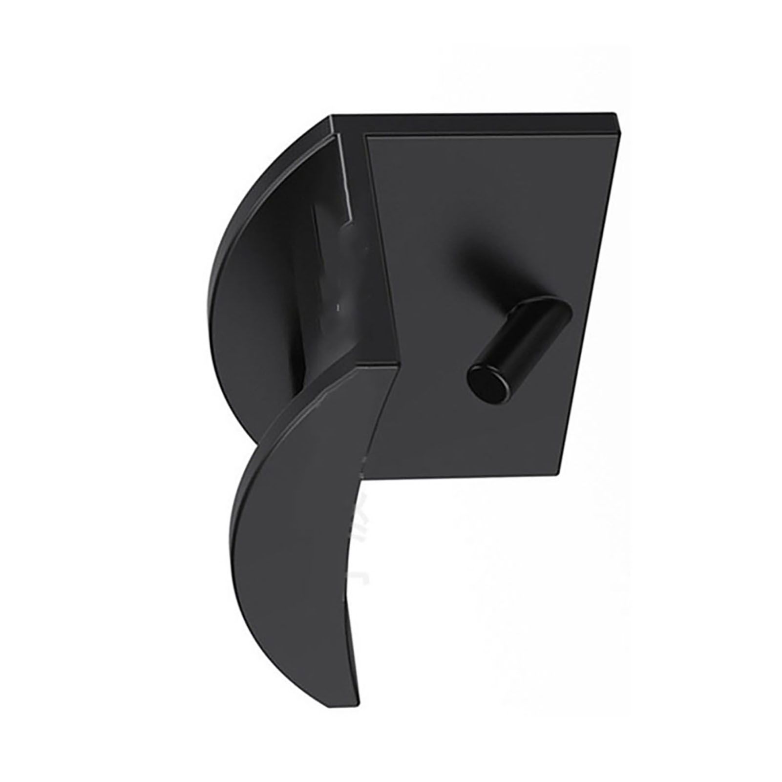 10PCS Adhesive Hat Hooks Modern Minimalist Strong Transparent Adhesive Hat Rack for Wall Black - Image 4
