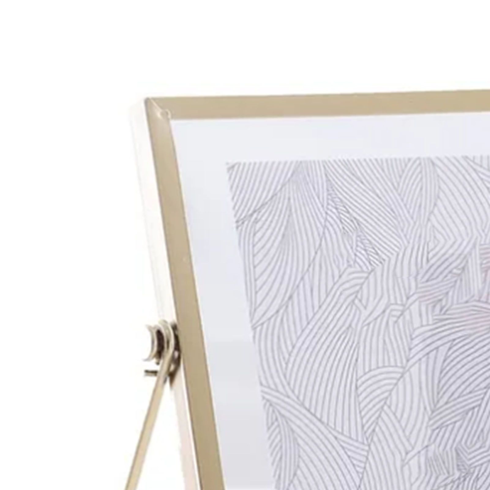 Photo Frame Display Transparent Glass Iron Support Tabletop Dried Flower Frame for Home Decorations 4 Inches - Image 7