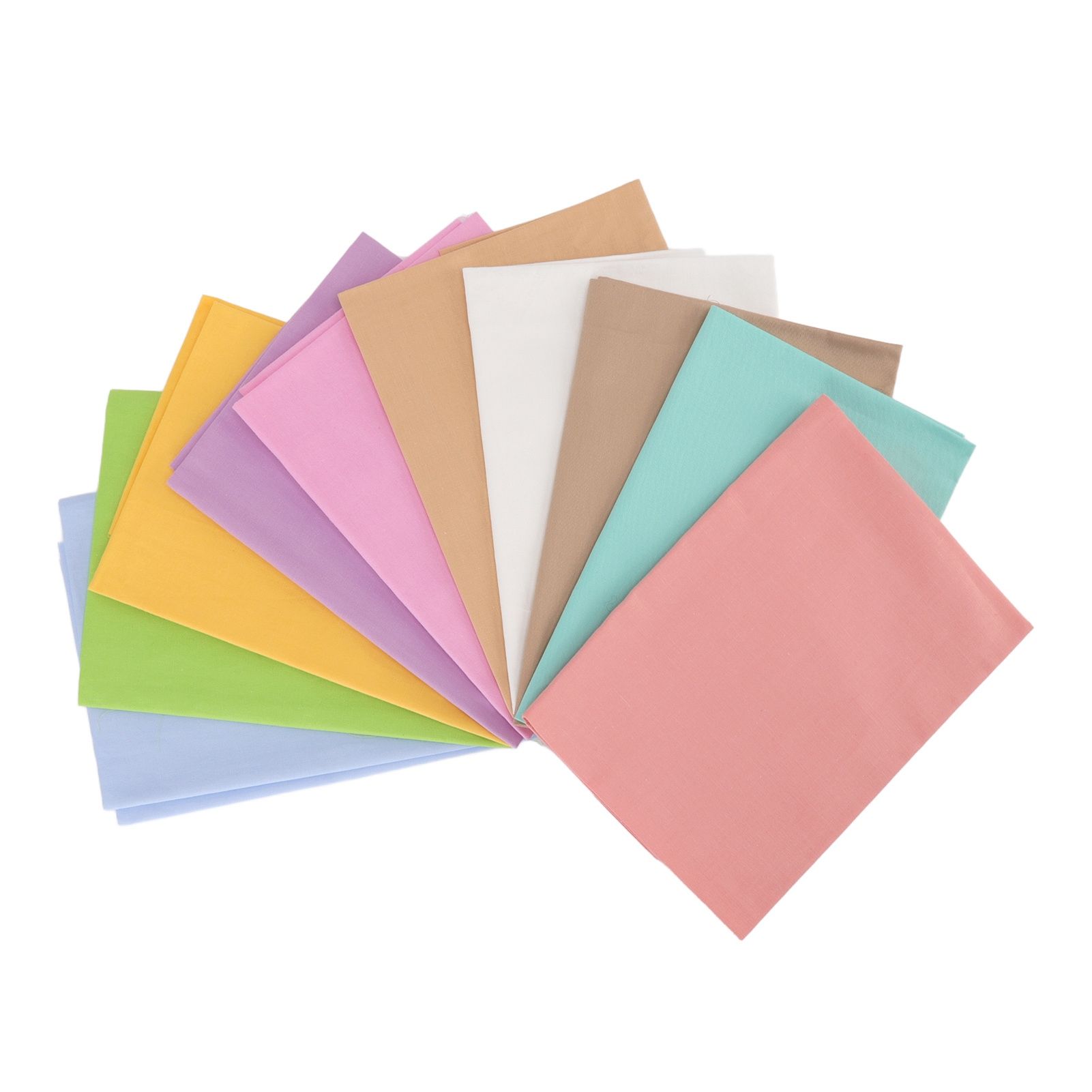 10pcs Cotton Quilting Fabric Pure Color Twill Sewing Quilting Fabrics for DIY Sewing Crafts - Image 1