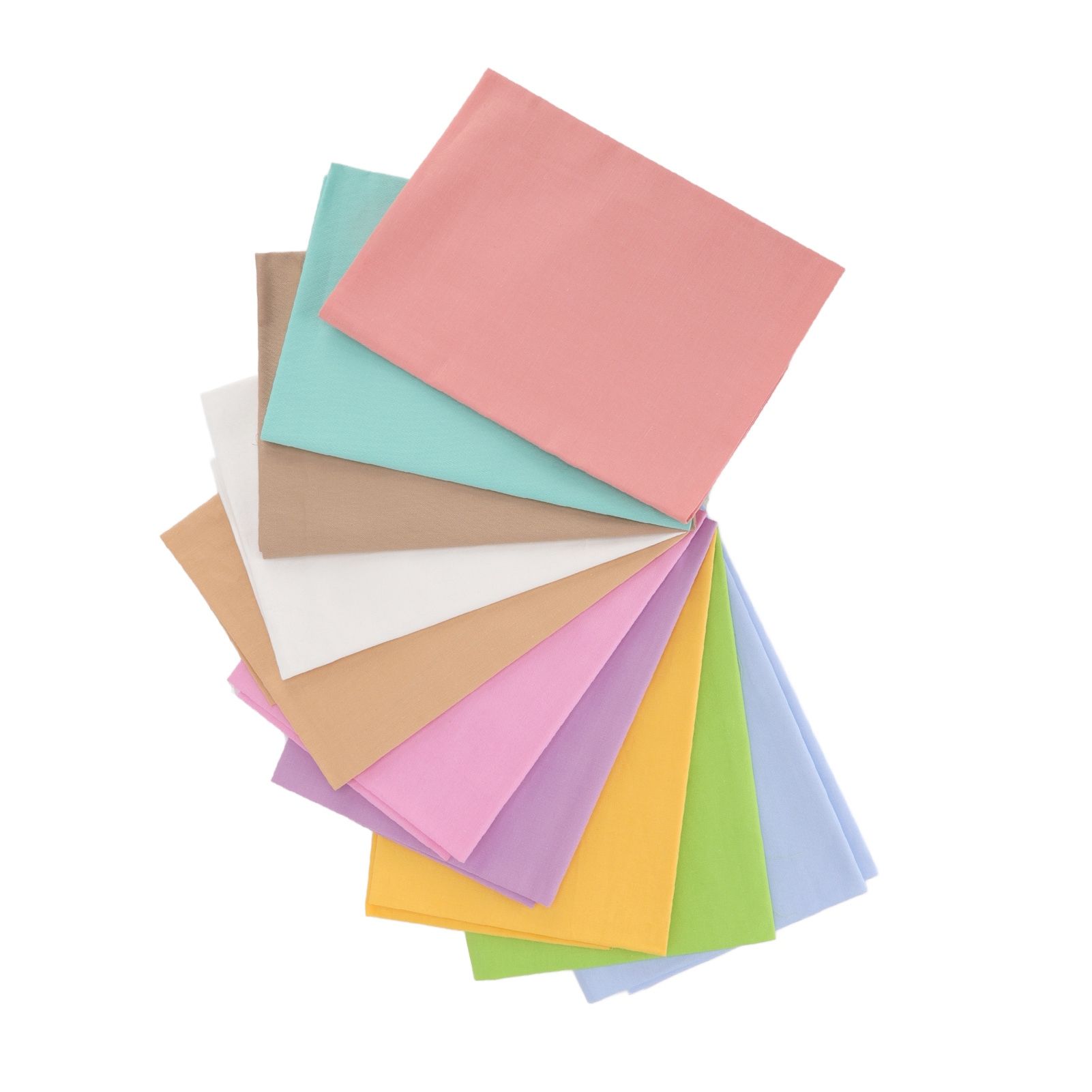 10pcs Cotton Quilting Fabric Pure Color Twill Sewing Quilting Fabrics for DIY Sewing Crafts - Image 2