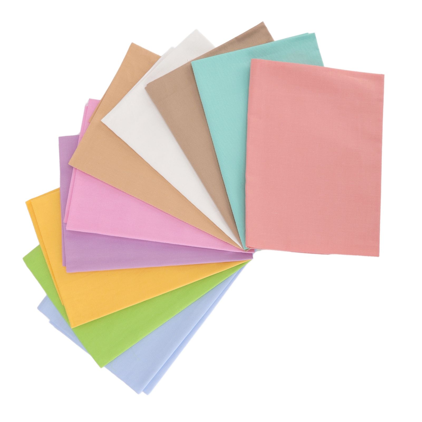 10pcs Cotton Quilting Fabric Pure Color Twill Sewing Quilting Fabrics for DIY Sewing Crafts - Image 3