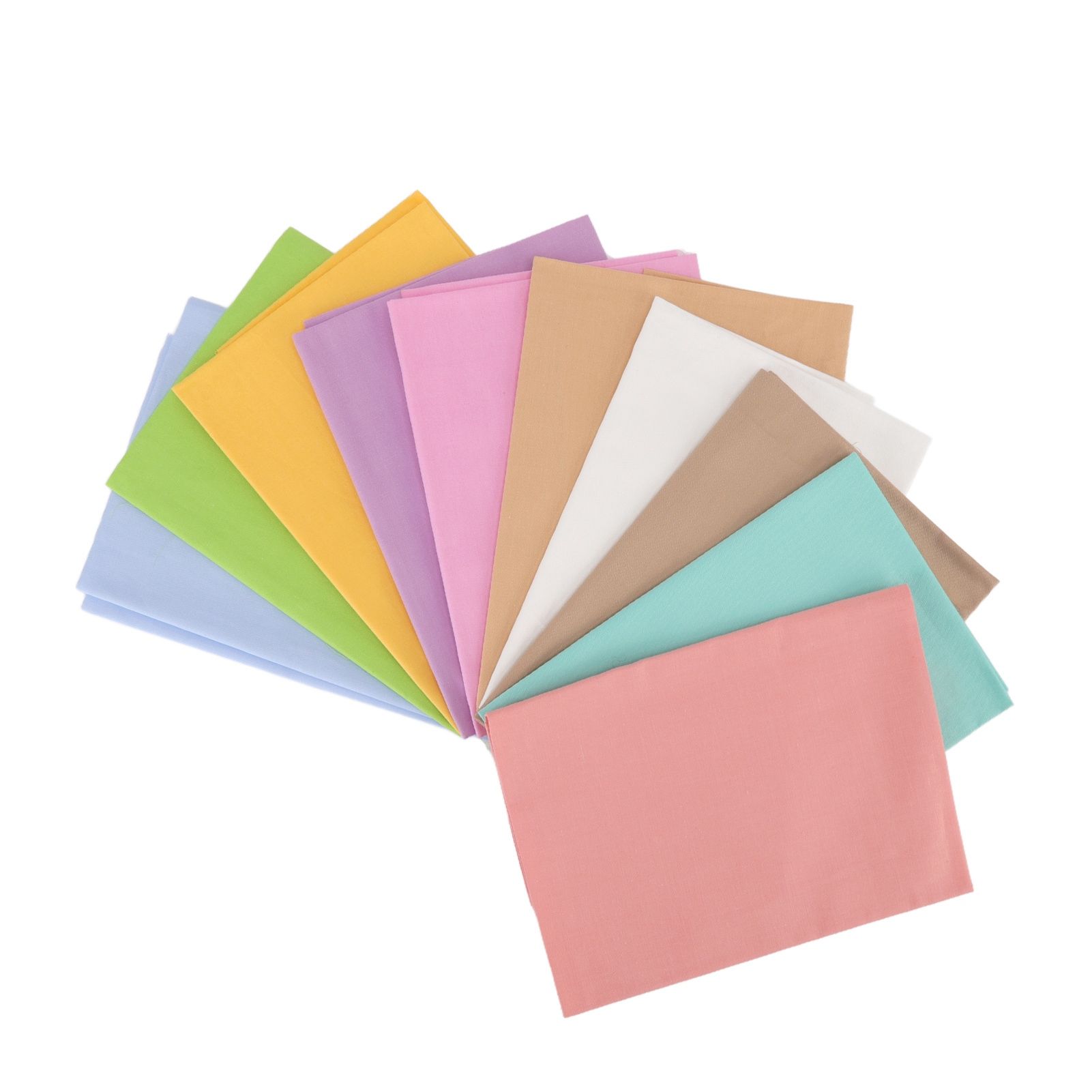 10pcs Cotton Quilting Fabric Pure Color Twill Sewing Quilting Fabrics for DIY Sewing Crafts - Image 4