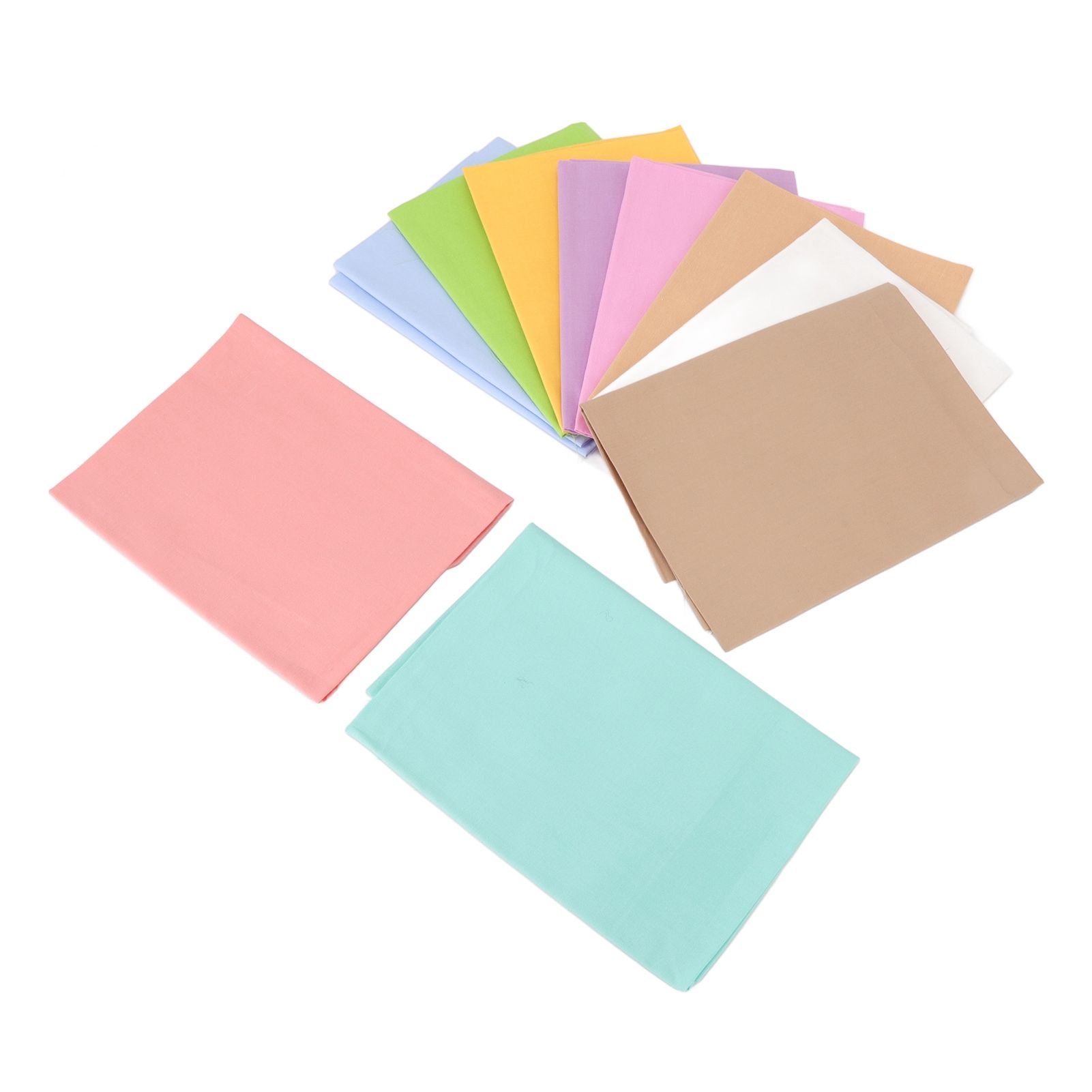 10pcs Cotton Quilting Fabric Pure Color Twill Sewing Quilting Fabrics for DIY Sewing Crafts - Image 5