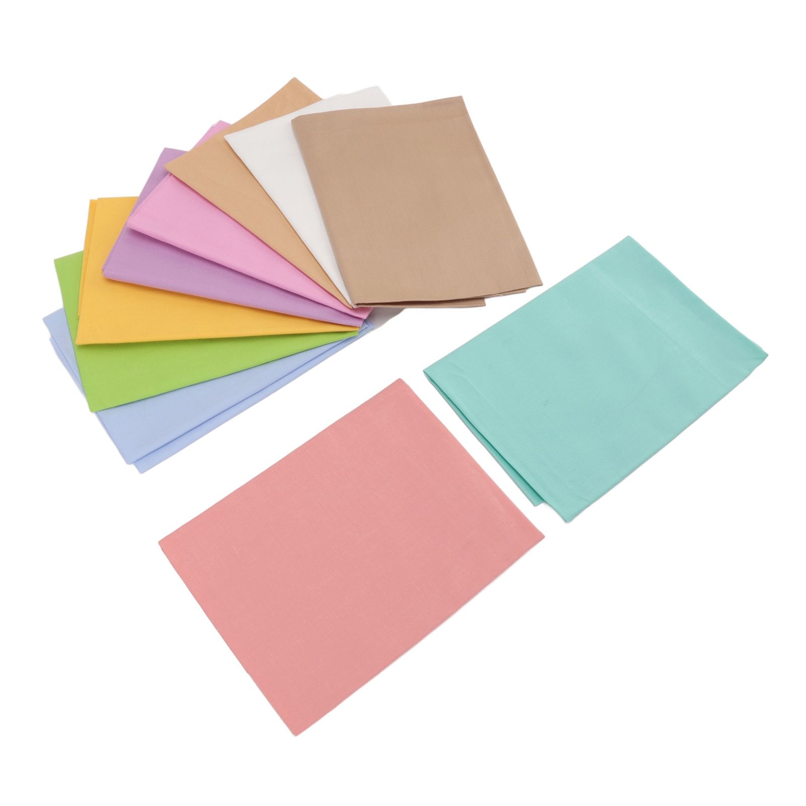 10pcs Cotton Quilting Fabric Pure Color Twill Sewing Quilting Fabrics for DIY Sewing Crafts - Image 6