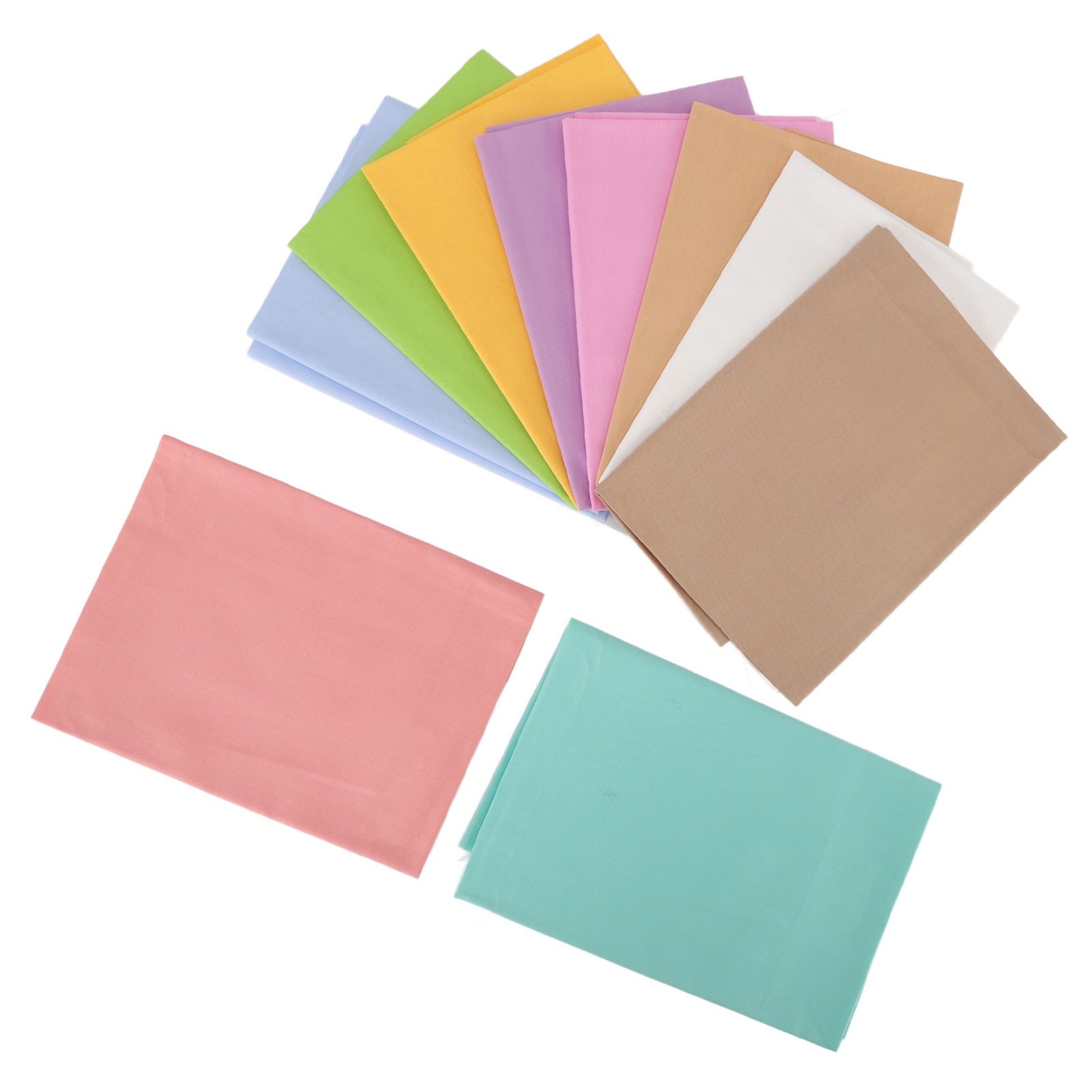 10pcs Cotton Quilting Fabric Pure Color Twill Sewing Quilting Fabrics for DIY Sewing Crafts - Image 7