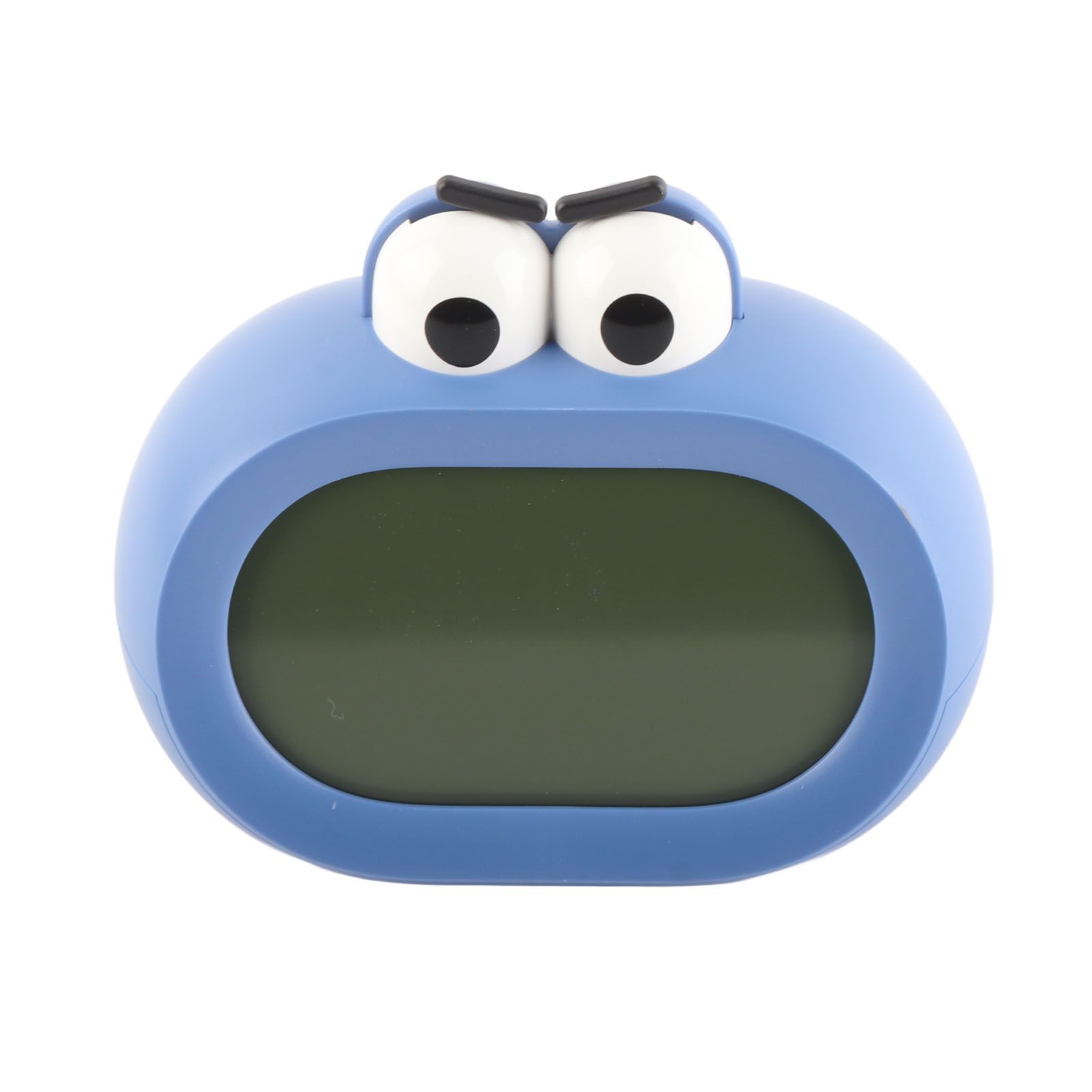 Kids Alarm Clock Cartoon Cute Intelligent Battery Operated Digital LED Electronic Clock with Night Light Blue - Image 1