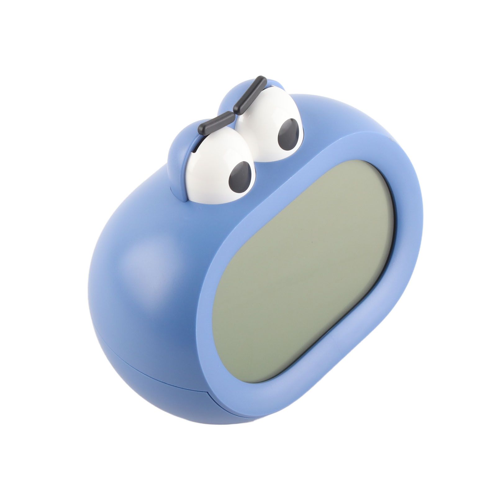 Kids Alarm Clock Cartoon Cute Intelligent Battery Operated Digital LED Electronic Clock with Night Light Blue - Image 2