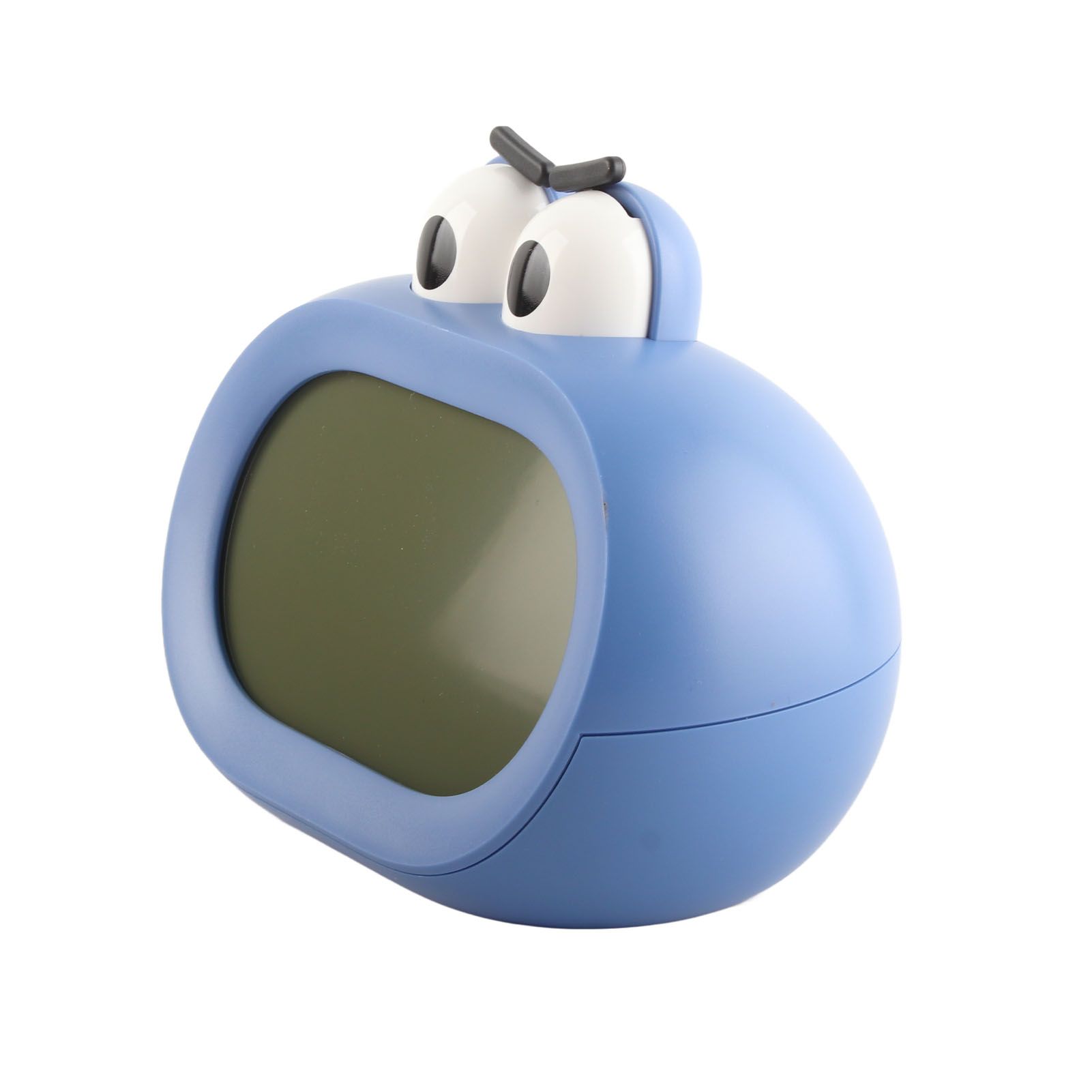 Kids Alarm Clock Cartoon Cute Intelligent Battery Operated Digital LED Electronic Clock with Night Light Blue - Image 8