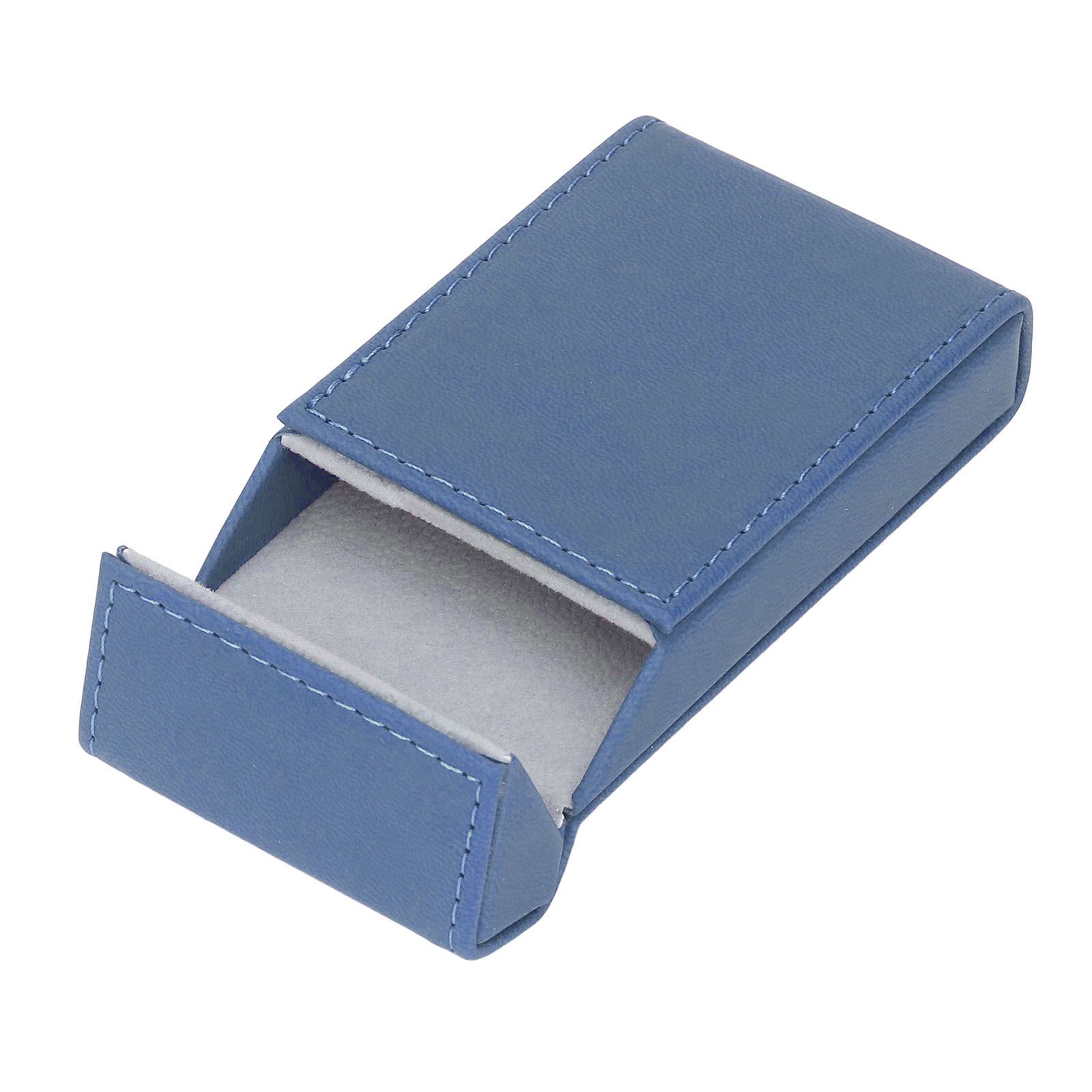Cigarette Case Box Automatic Flip 20 Pcs Slim Cigars PU Protective Cover Smoking Accessories for Outdoor Travel Blue - Image 4