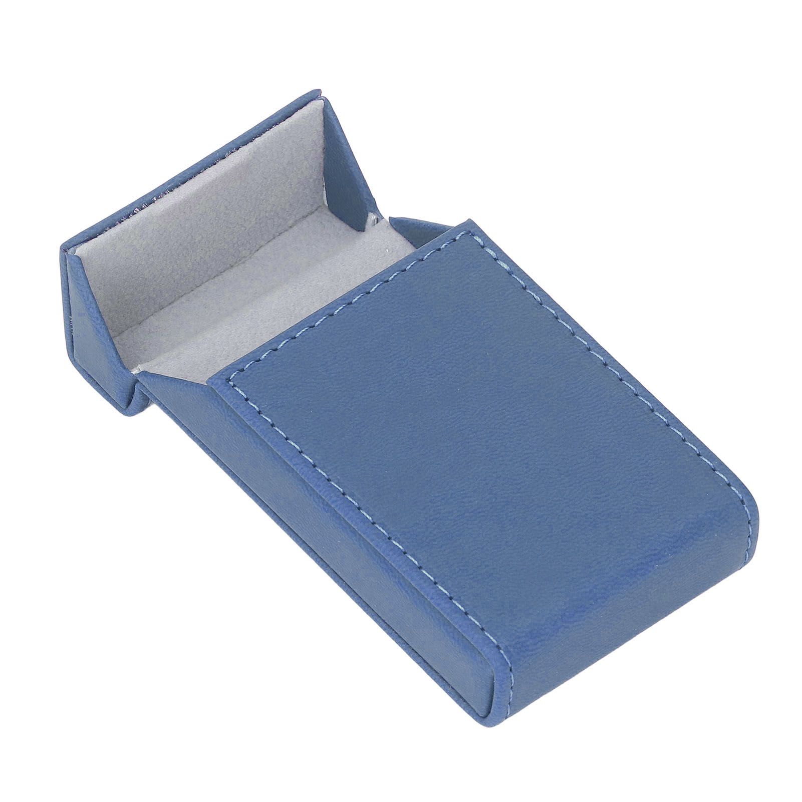Cigarette Case Box Automatic Flip 20 Pcs Slim Cigars PU Protective Cover Smoking Accessories for Outdoor Travel Blue - Image 5