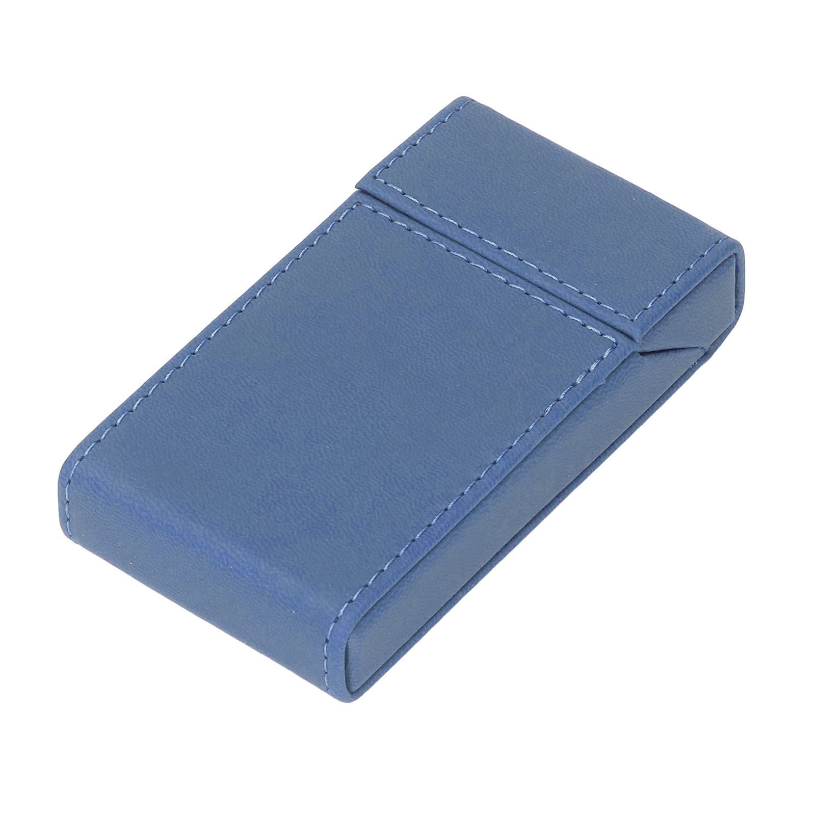 Cigarette Case Box Automatic Flip 20 Pcs Slim Cigars PU Protective Cover Smoking Accessories for Outdoor Travel Blue - Image 8