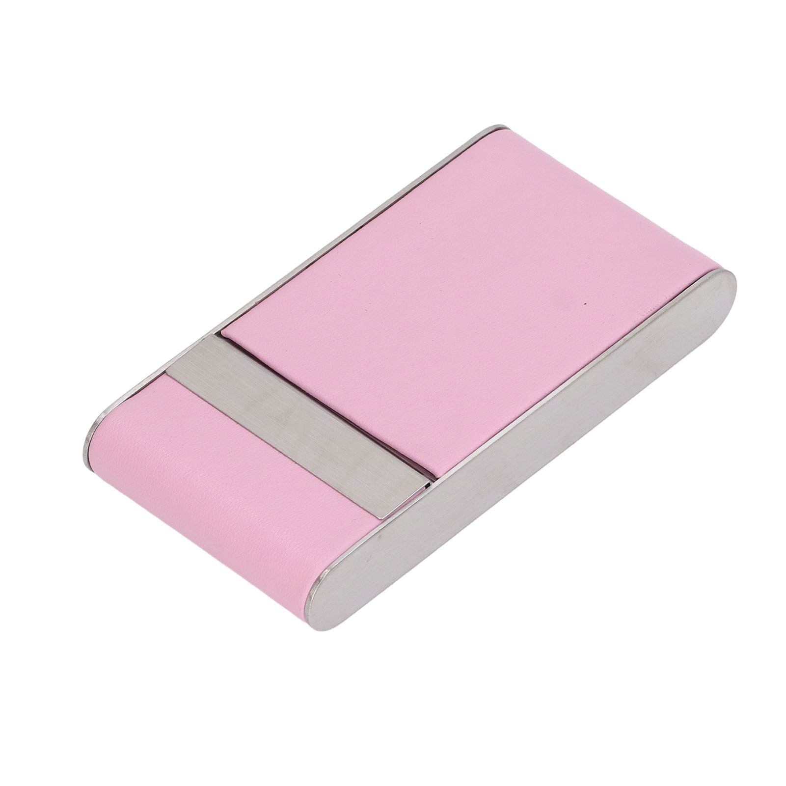Cigarette Case Stainless Steel Cigarette Container Holder Men Women Portable Cigarette Box Pink - Image 4