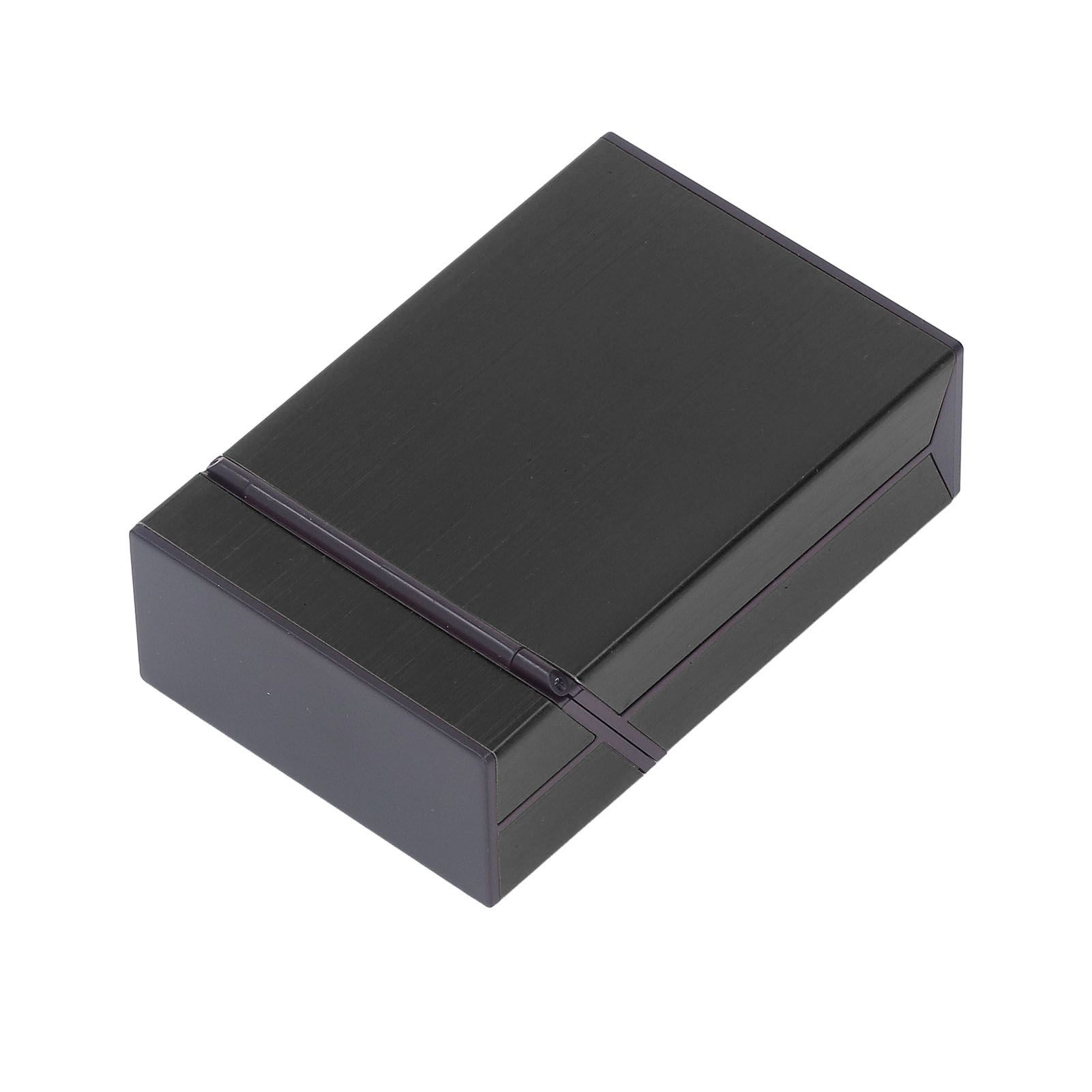 Magnetic Cigarette Case 20 Capacity Universal Flip Cover Aluminum Alloy Cigarette Box for Women Men Black - Image 7