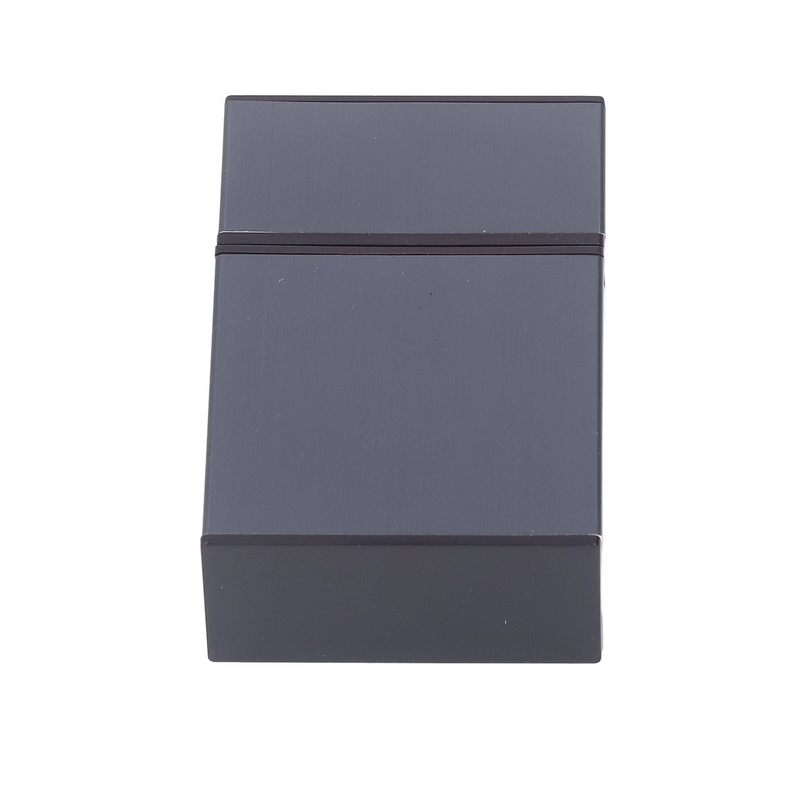 Magnetic Cigarette Case 20 Capacity Universal Flip Cover Aluminum Alloy Cigarette Box for Women Men Grey - Image 4