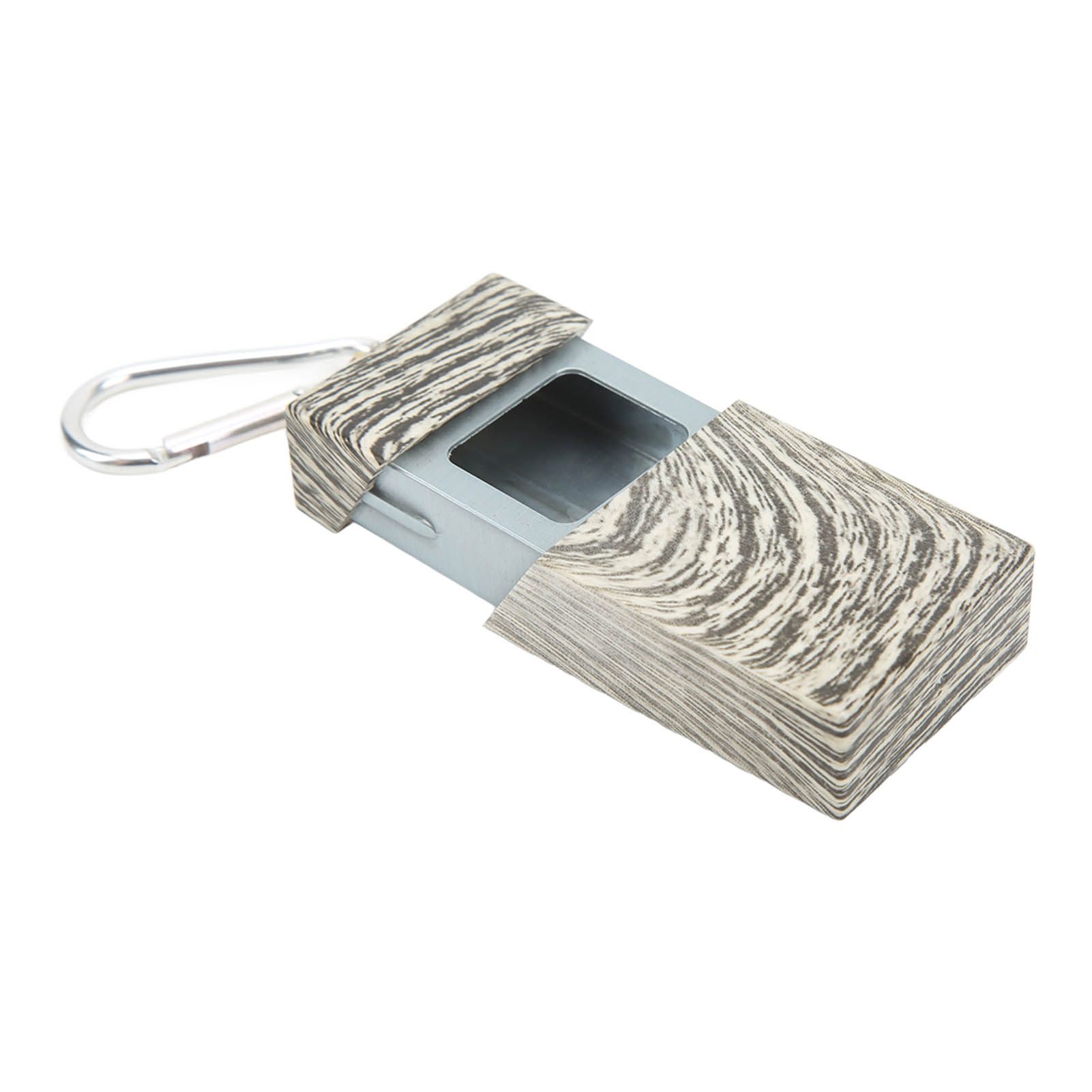 Pocket Ashtray Mini Portable Stainless Steel with Mountaineering Buckle Cigarette Ash Holder for Outdoor Travel Marble - Image 8
