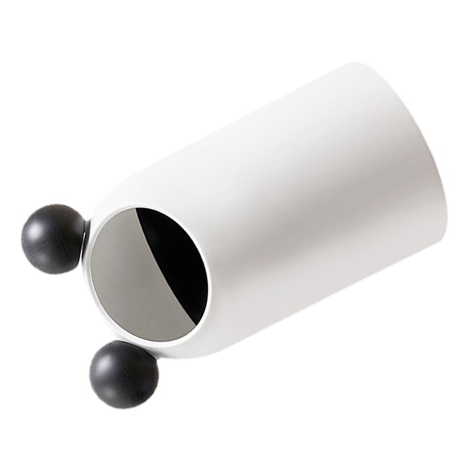 Trash Can Inclined Opening Large Capacity Modern Look Thickened Garbage Bin for Kitchen Bathroom Office Living Room White - Image 2