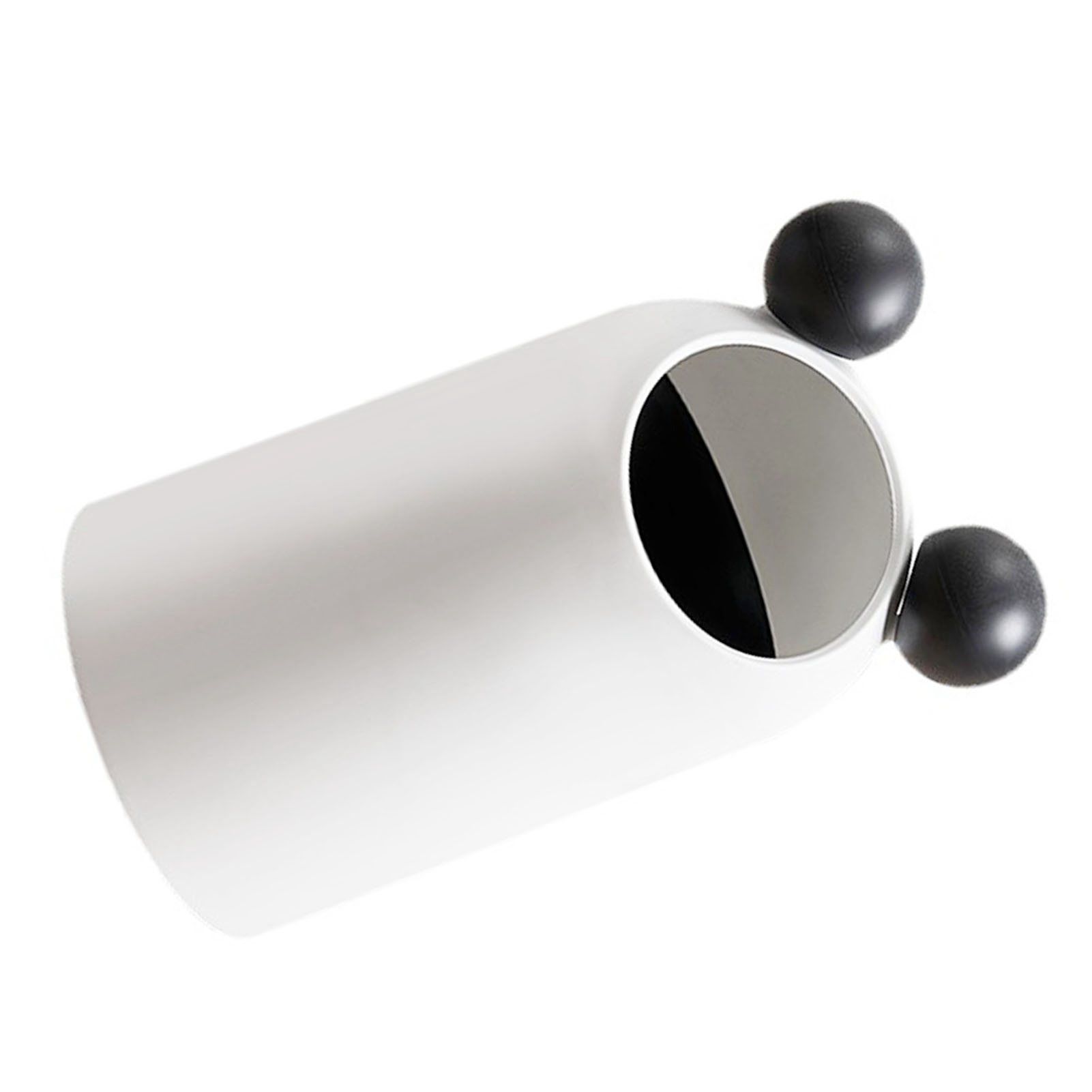 Trash Can Inclined Opening Large Capacity Modern Look Thickened Garbage Bin for Kitchen Bathroom Office Living Room White - Image 3