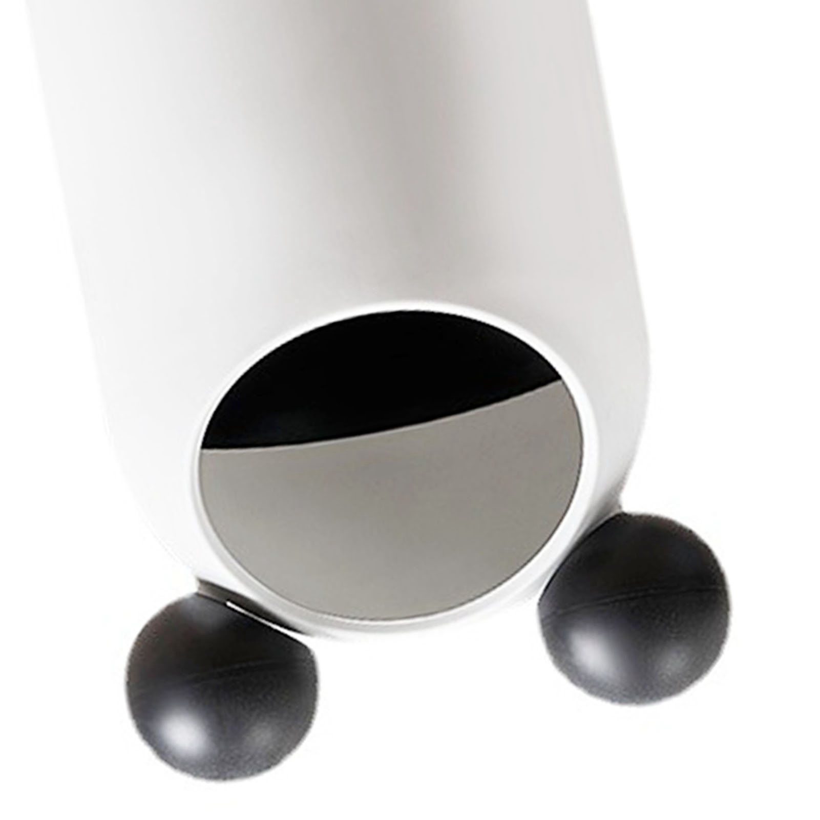 Trash Can Inclined Opening Large Capacity Modern Look Thickened Garbage Bin for Kitchen Bathroom Office Living Room White - Image 7