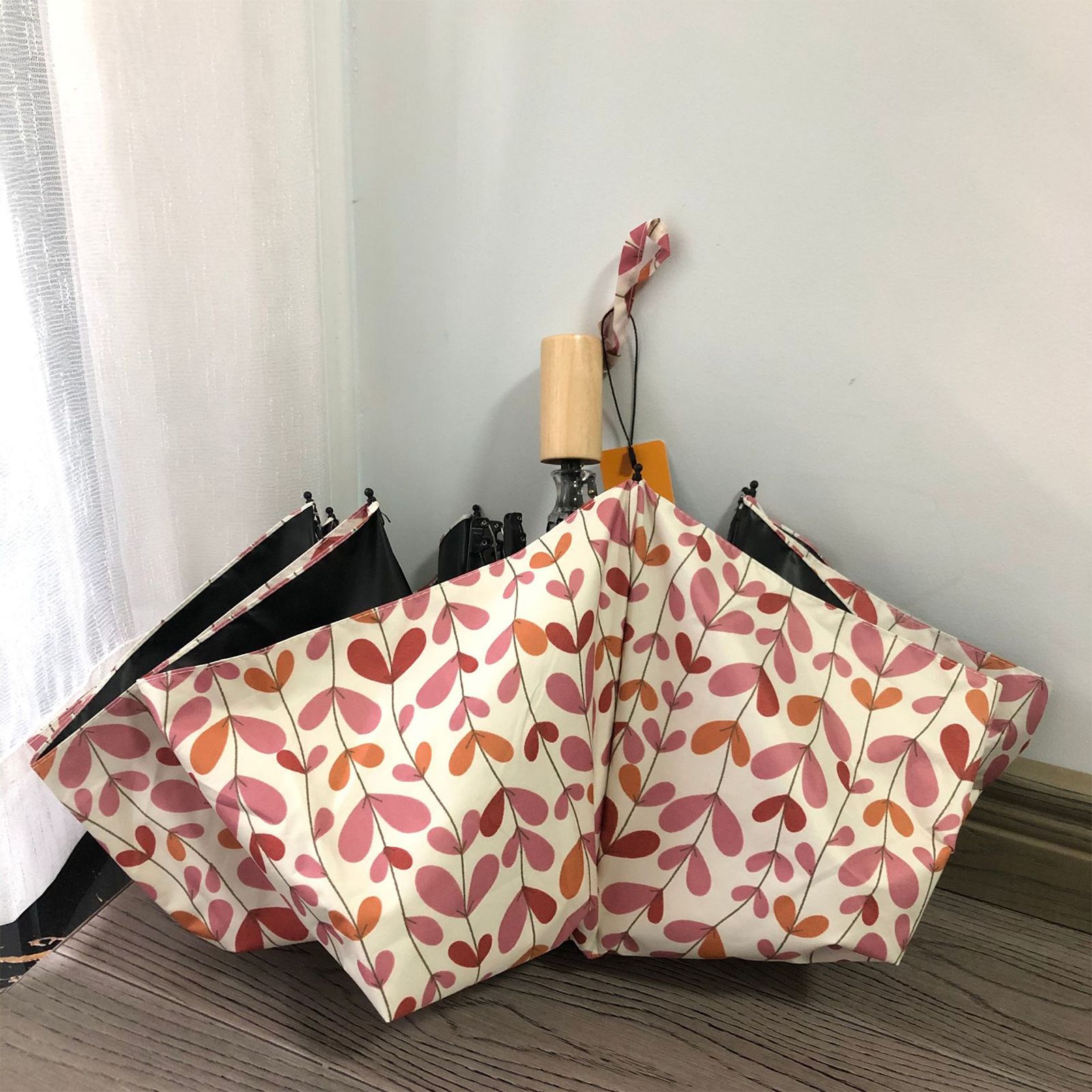 Umbrella Glass Fiber Flexible Frame Portable Anti UV Wind Proof 3 Folding Sun Rain Umbrella - Image 5