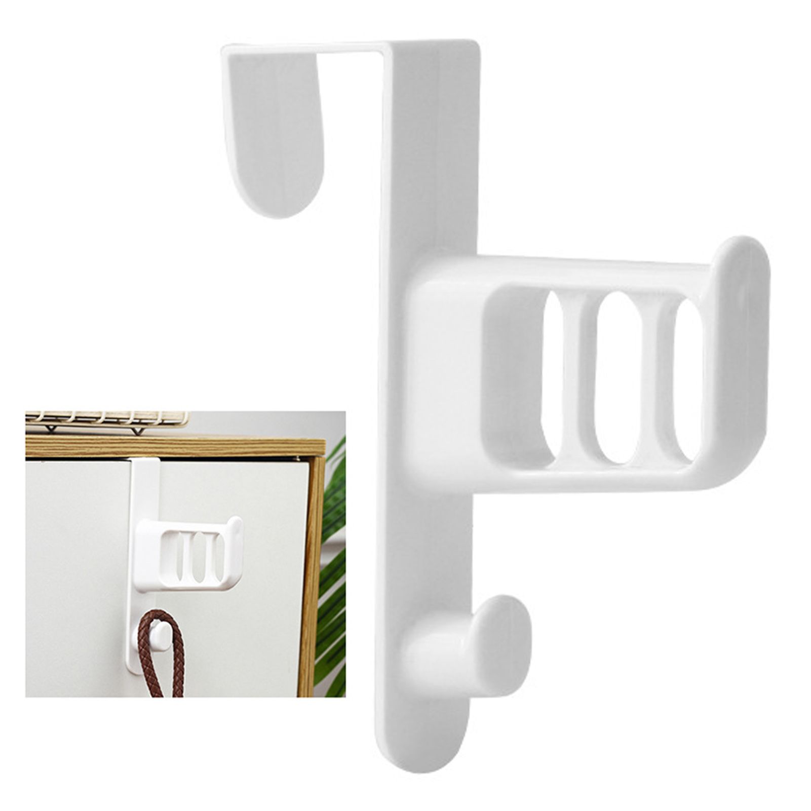Door Rear Hook Nail Free Traceless Coat Hanger Wall Mounted Bag Coat Hat Door Hanging Rack - Image 5