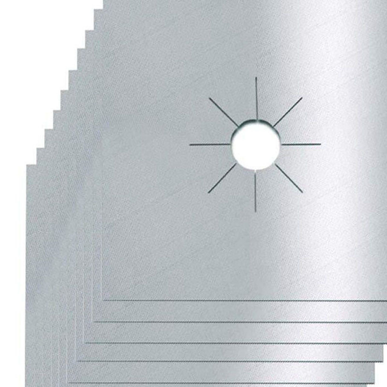 10pcs Gas Range Stove Cover Thickness 0.2mm Waterproof Reusable Heat Resistant Fiberglass Gas Stove Protector Pad Silver - Image 8