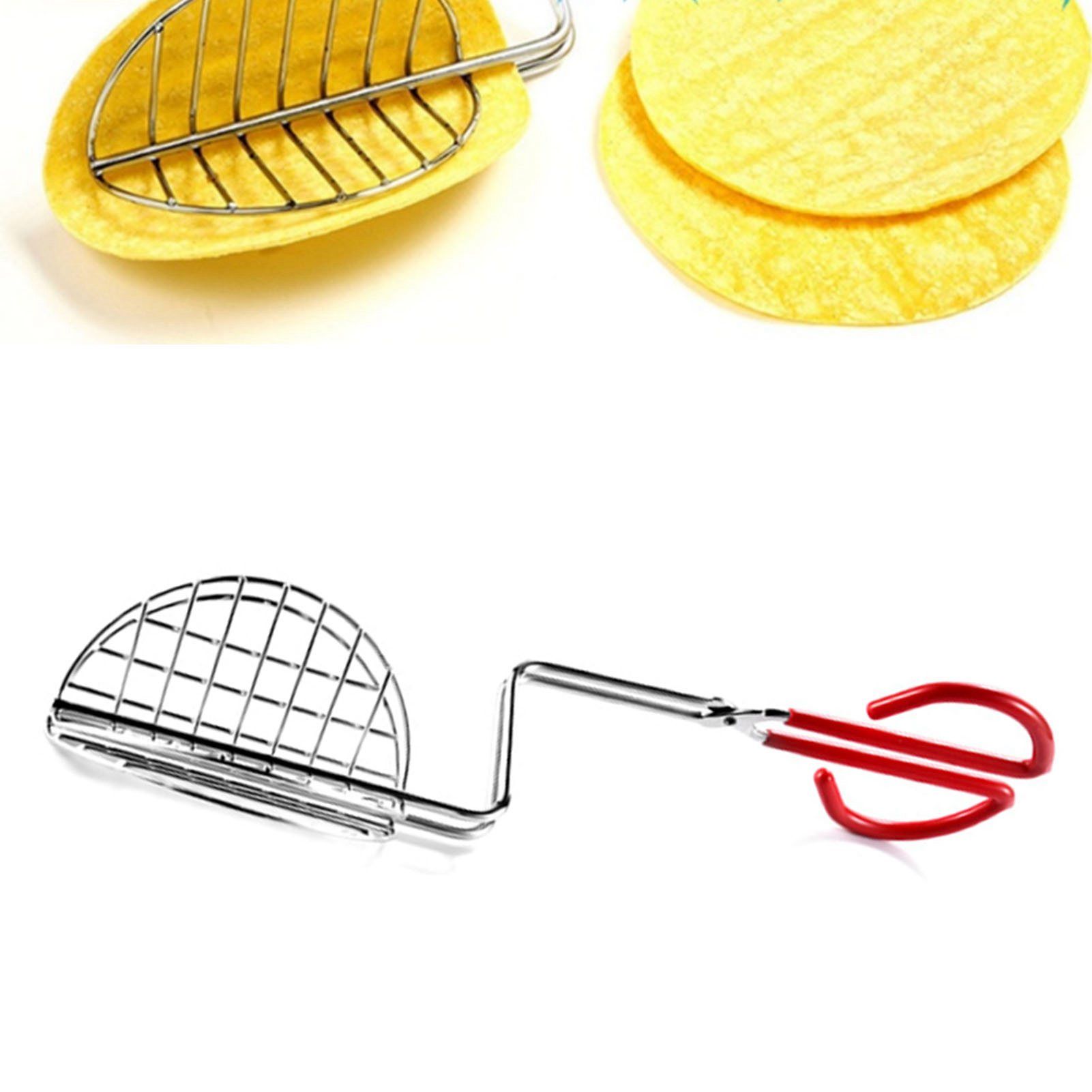 Taco Shell Tong with Long Handle Stainless Steel Taco Press For Making Homemade Taco Shells - Image 6