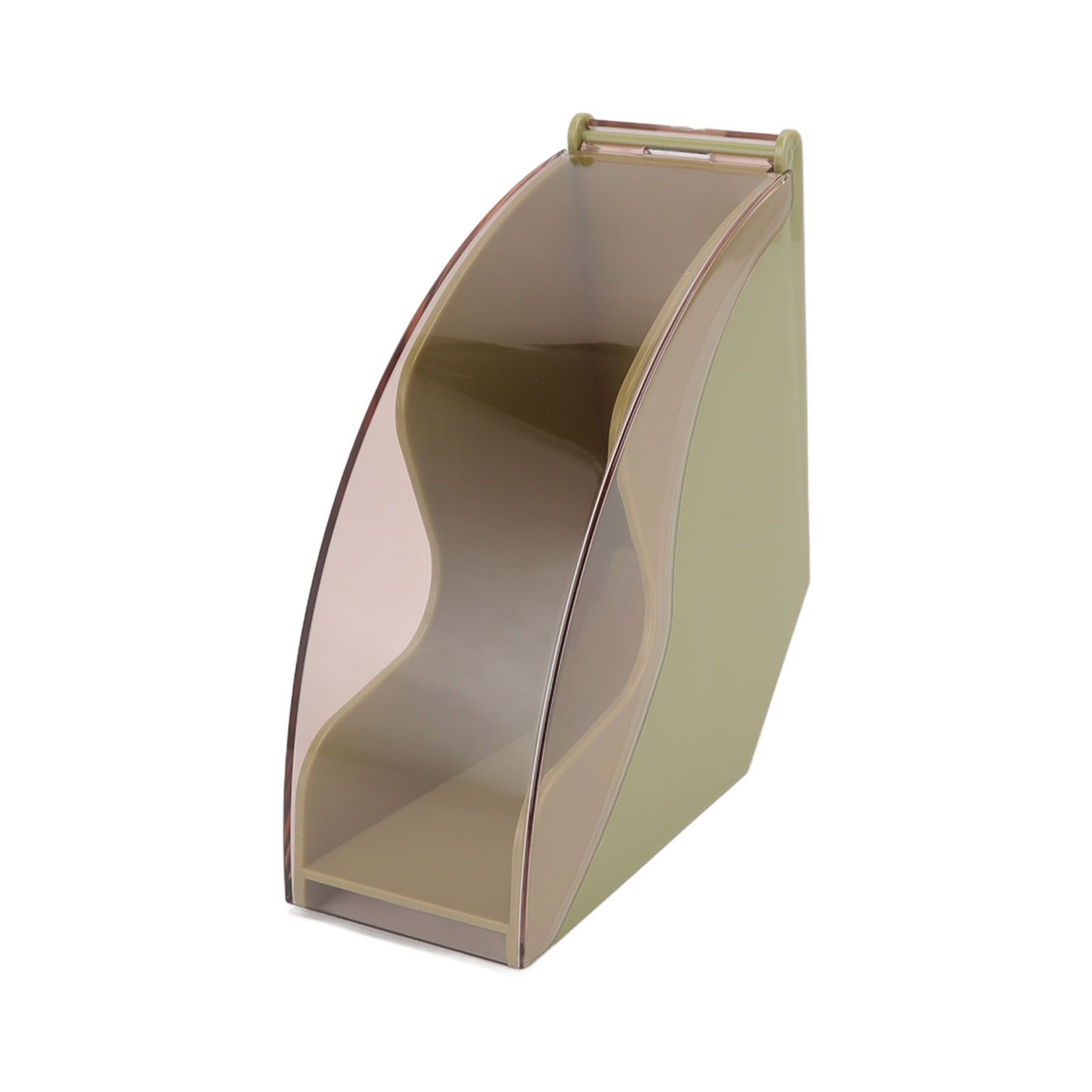 Coffee Filter Paper Storage Box Dustproof Plastic Filter Paper Rack Hand Brewed Coffee Filter Holder with Cover Green - Image 1